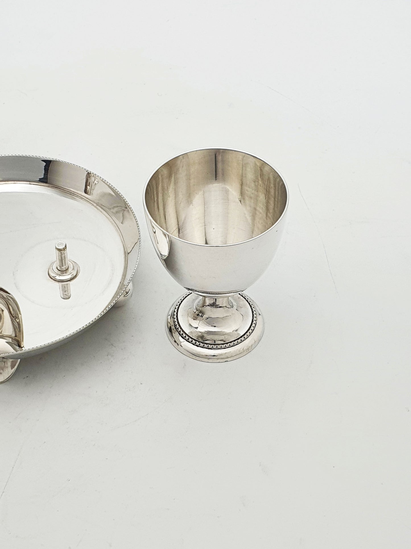 Antique Mappin & Webb Silver Plated Single Egg Cup Set – circa 1920