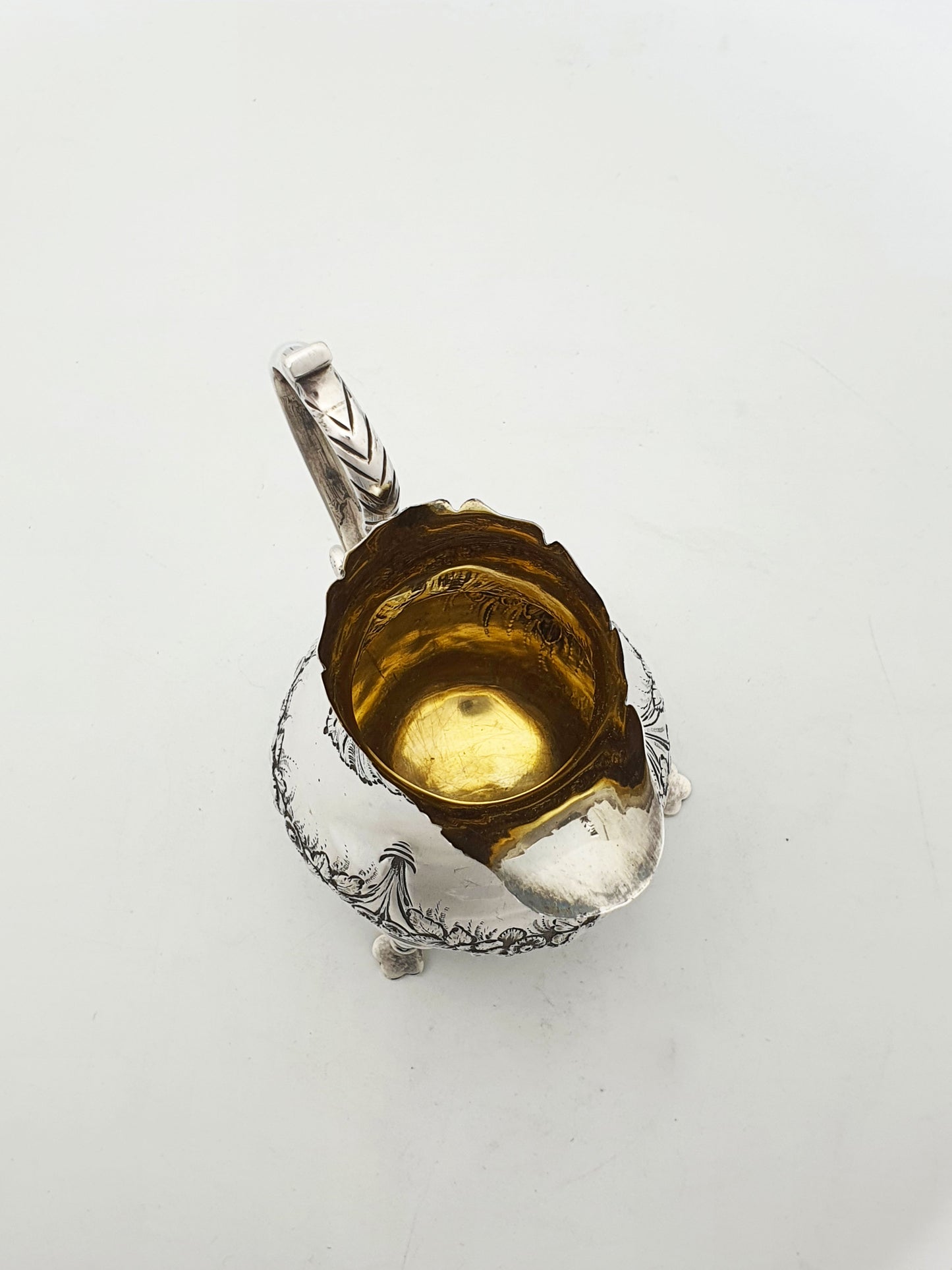 Gorgeous Antique Victorian Sterling Silver Cream Jug - 1885