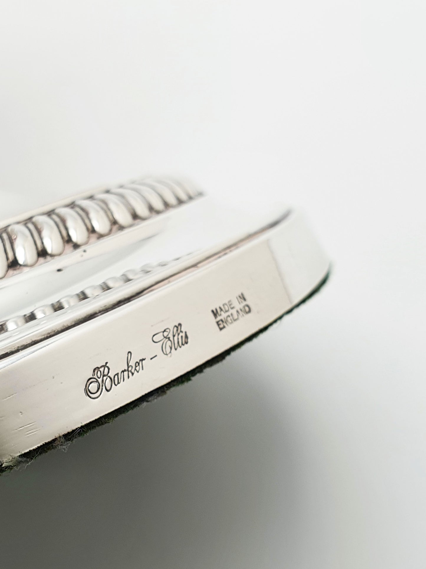 Nice Pair of Antique English Low Candlesticks – circa 1920