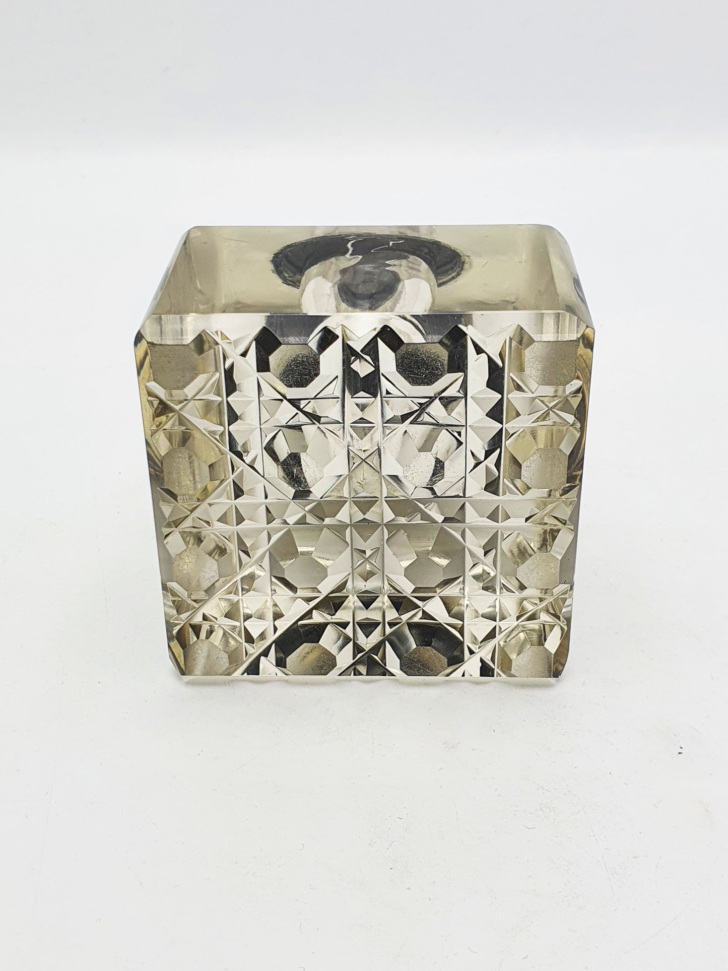 Lovely Antique Victorian Grand Tour Brass & Cut-Glass Inkwell – circa 1890