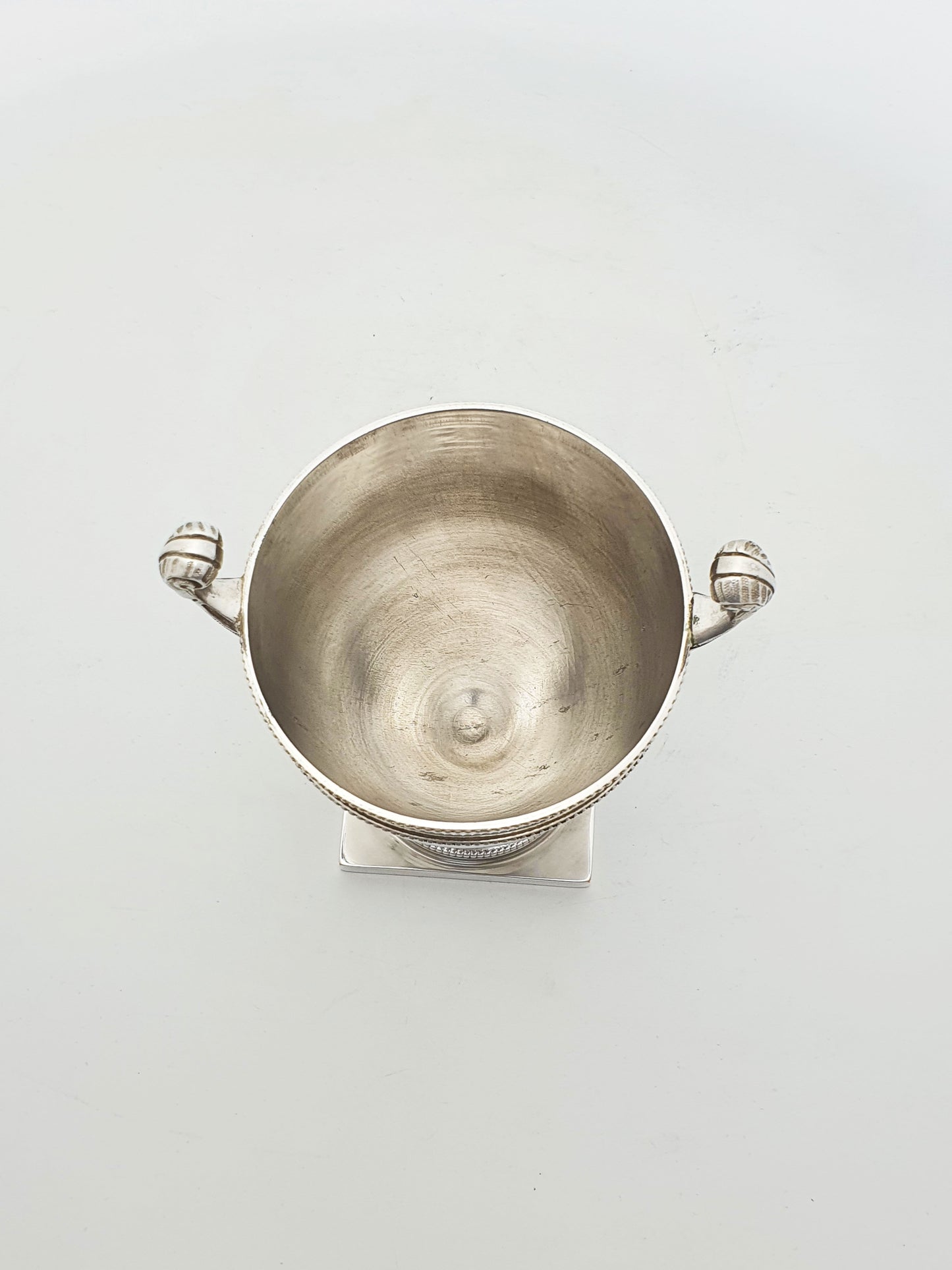 Antique Edwardian Silver-Plated Neoclassical Urn Style Tea Caddy with Spoon – circa 1905