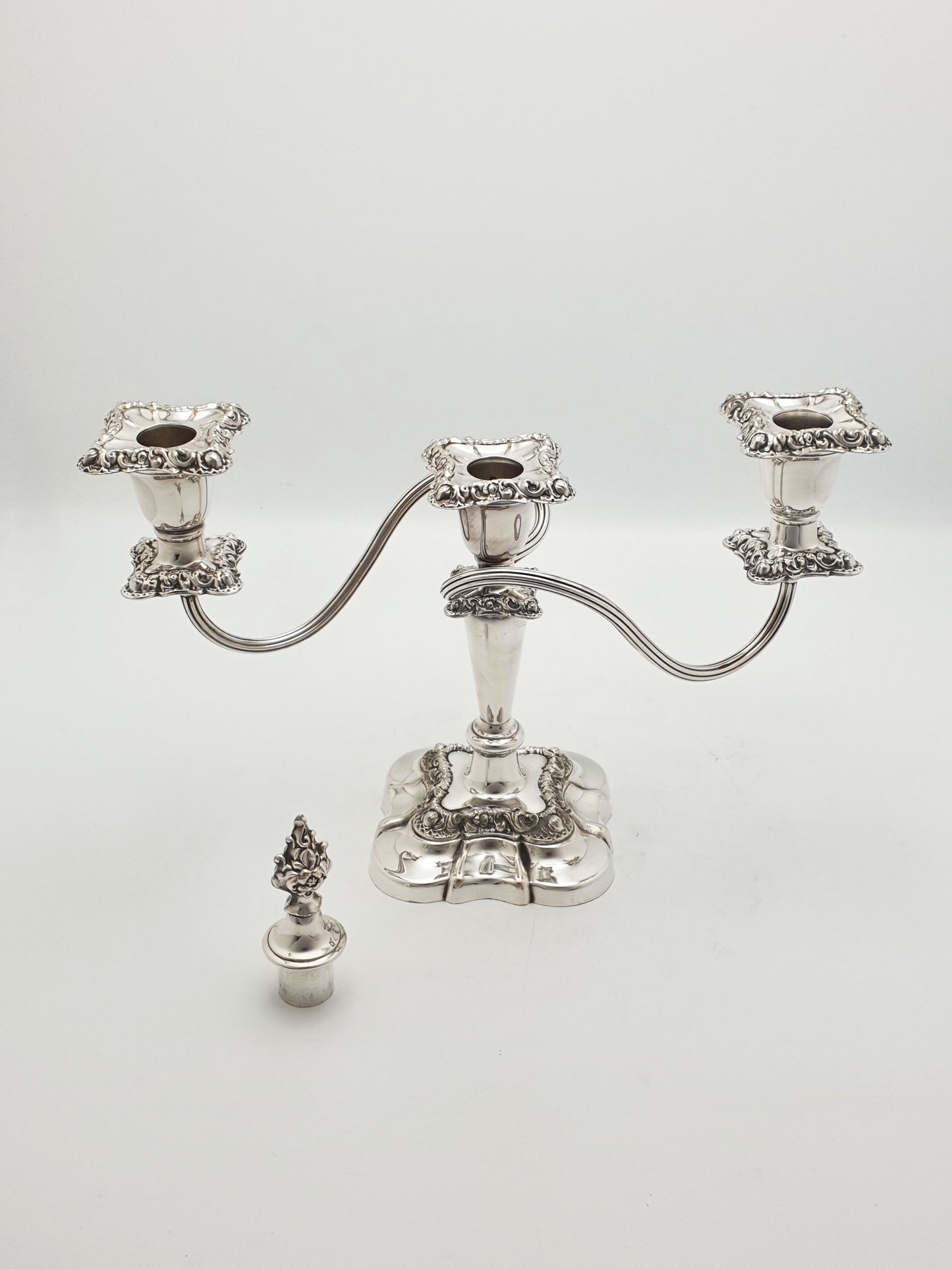 Lovely Pair of Antique Mappin & Webb Three-Light Candelabra – circa 1920