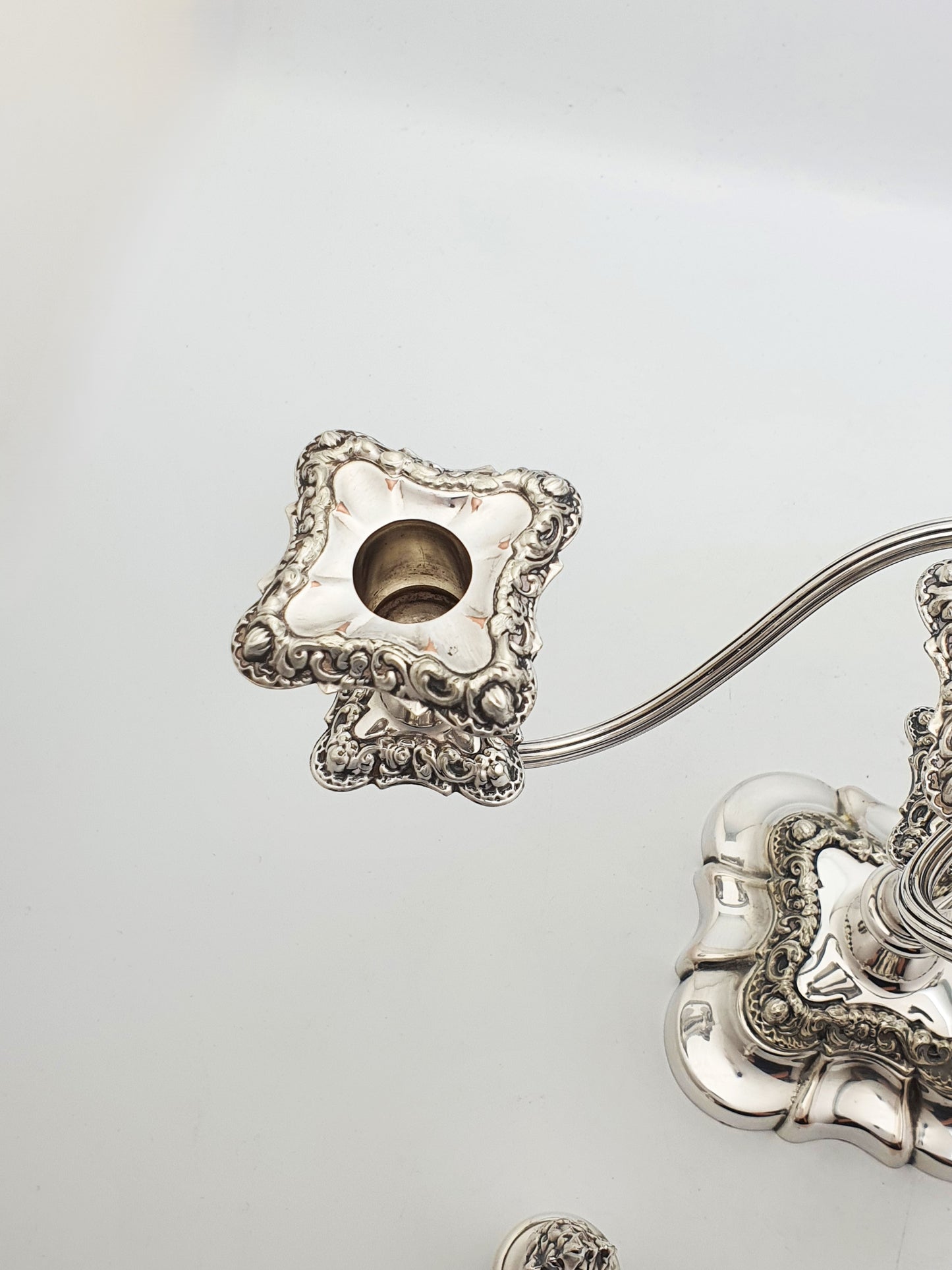 Lovely Pair of Antique Mappin & Webb Three-Light Candelabra – circa 1920