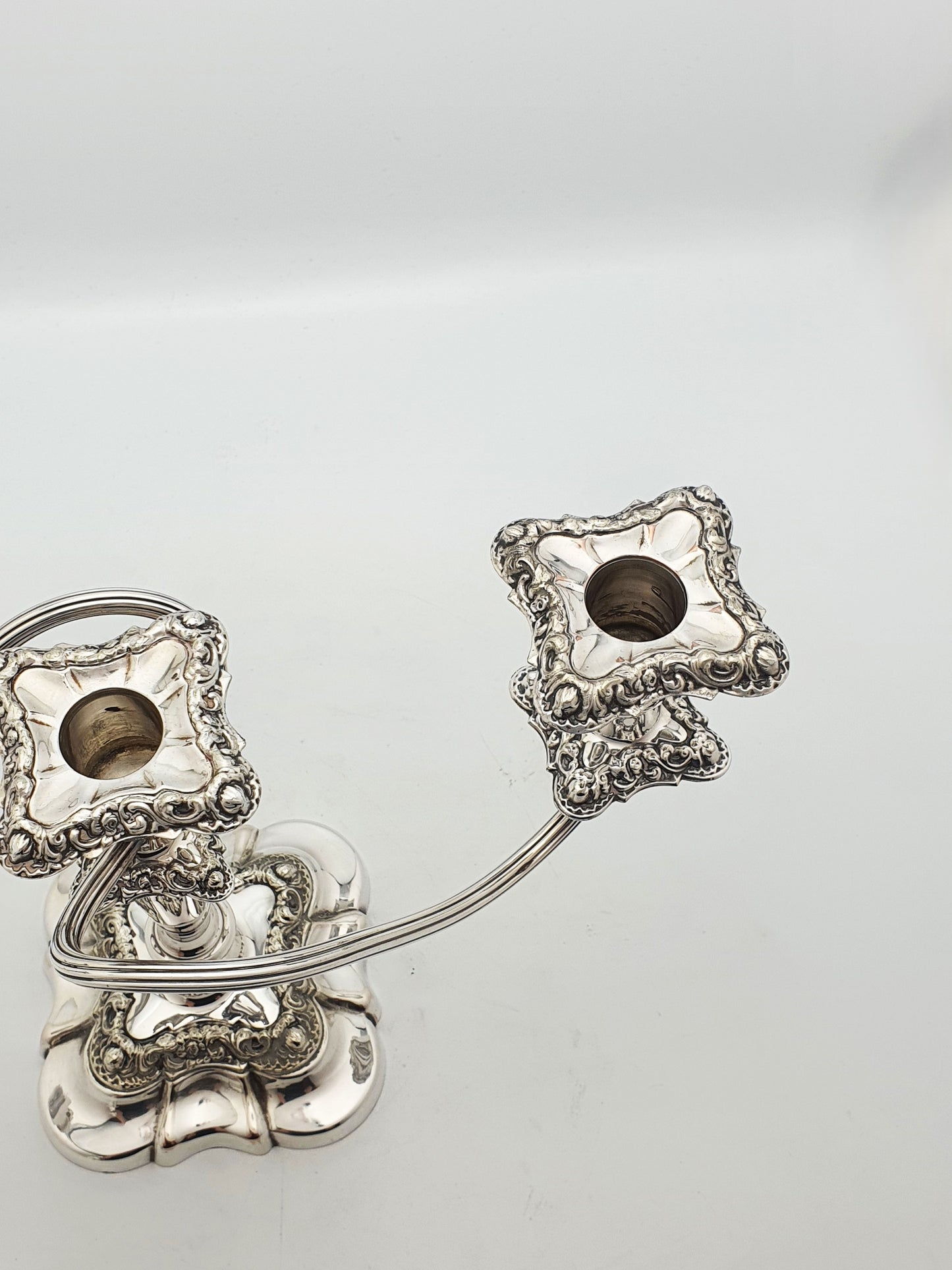 Lovely Pair of Antique Mappin & Webb Three-Light Candelabra – circa 1920