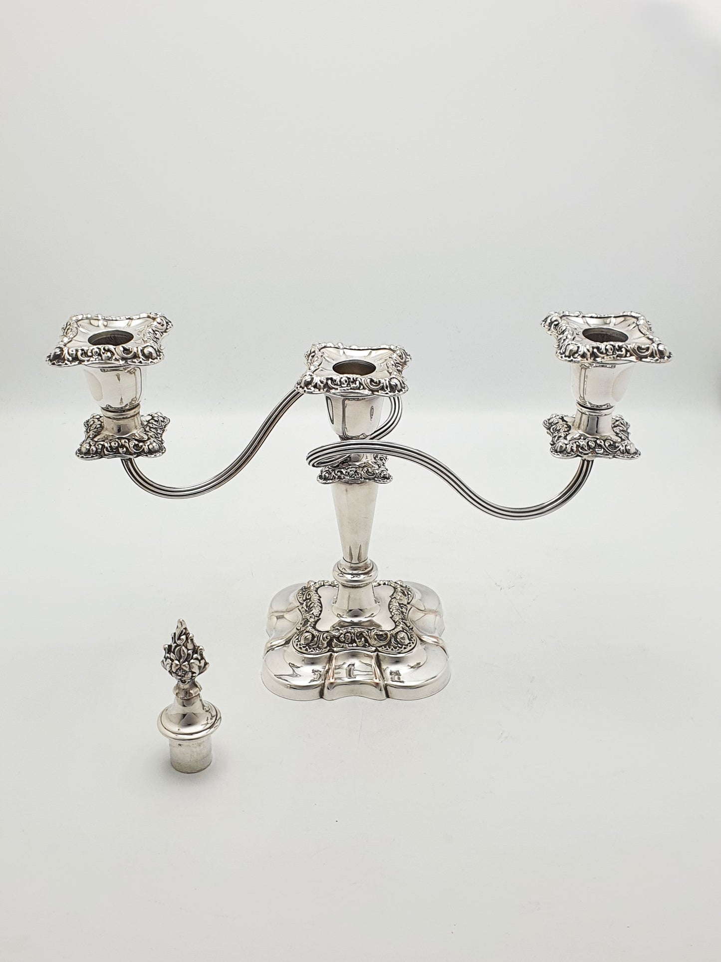 Lovely Pair of Antique Mappin & Webb Three-Light Candelabra – circa 1920