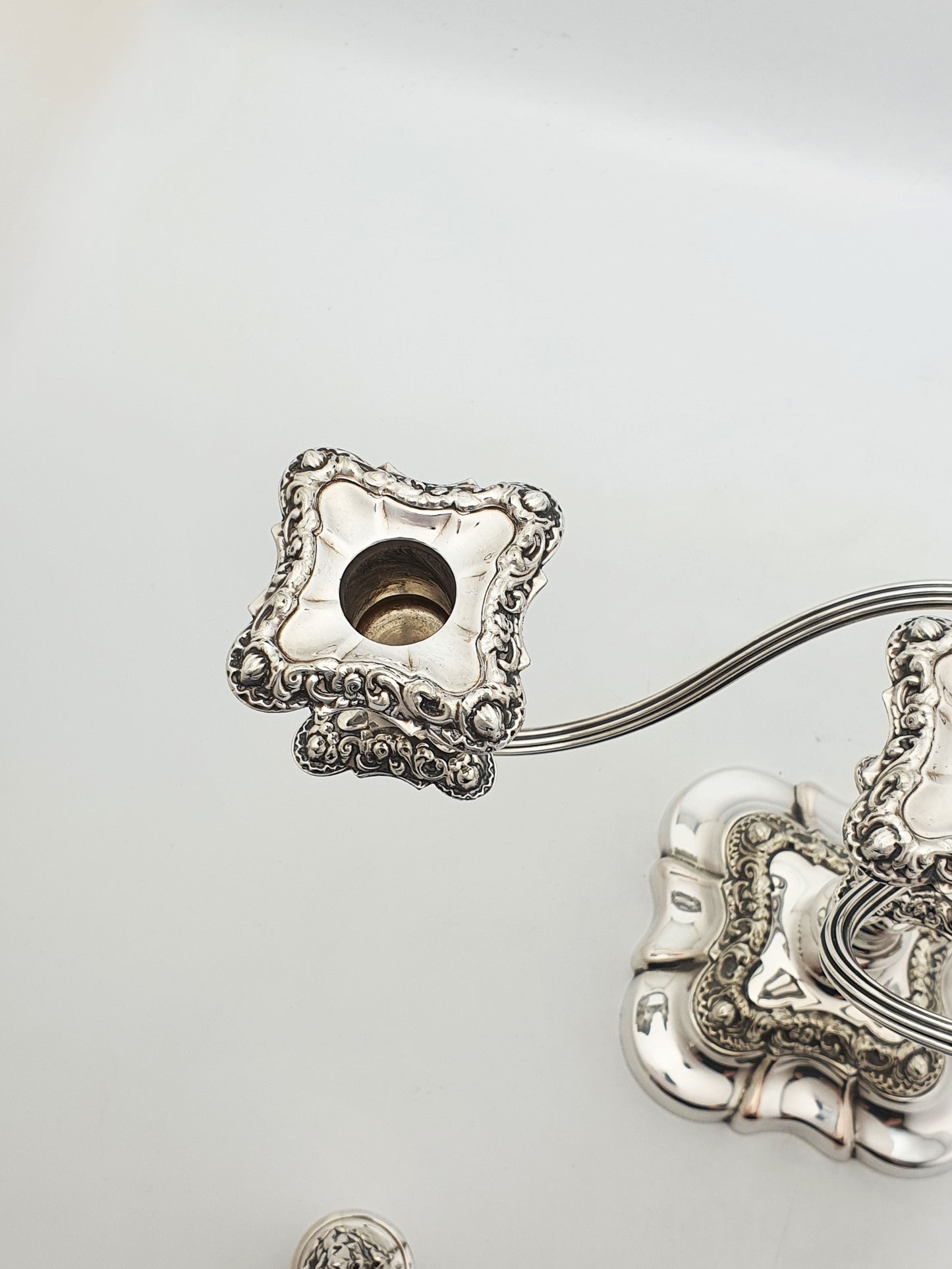 Lovely Pair of Antique Mappin & Webb Three-Light Candelabra – circa 1920