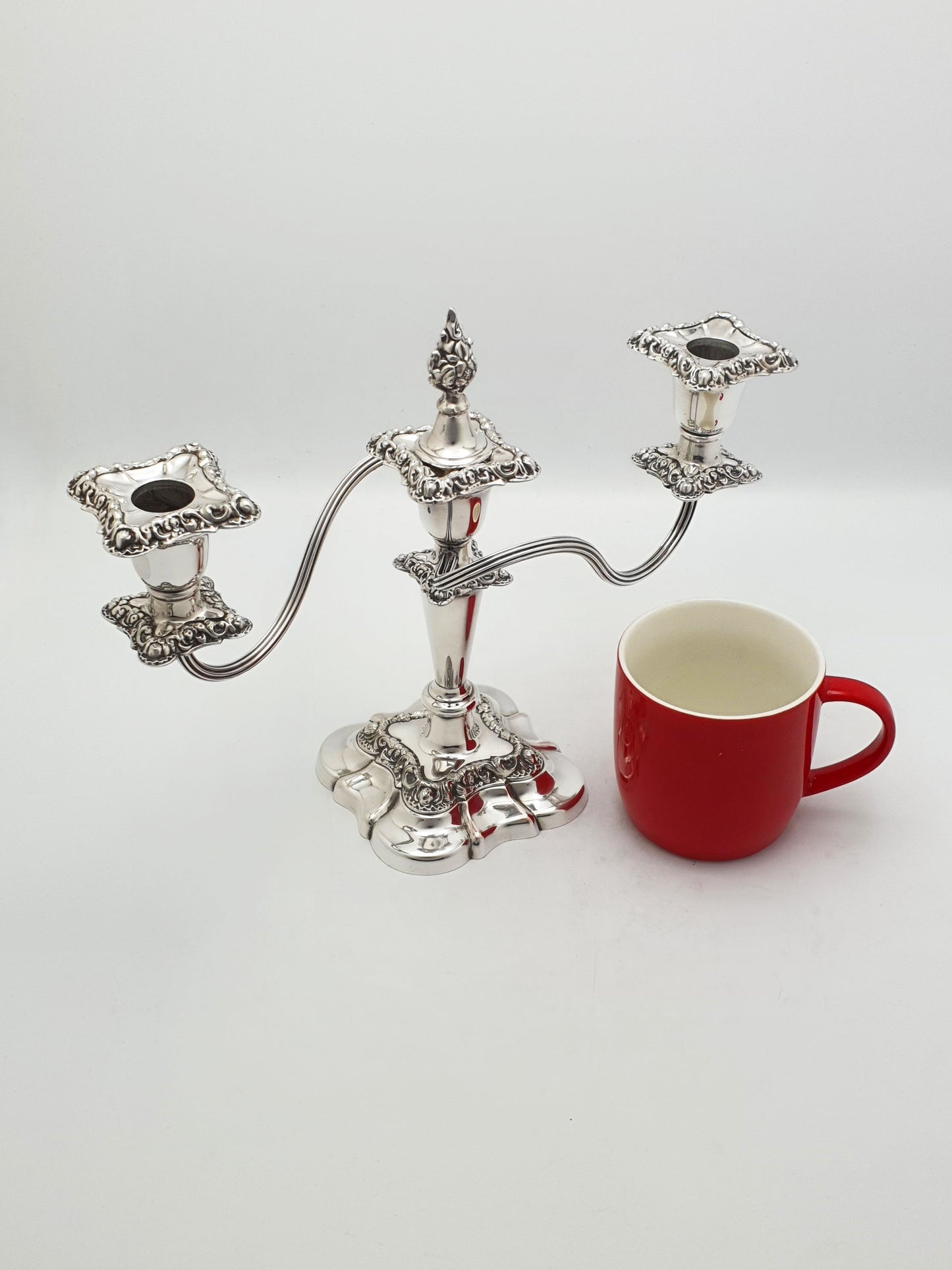 Lovely Pair of Antique Mappin & Webb Three-Light Candelabra – circa 1920