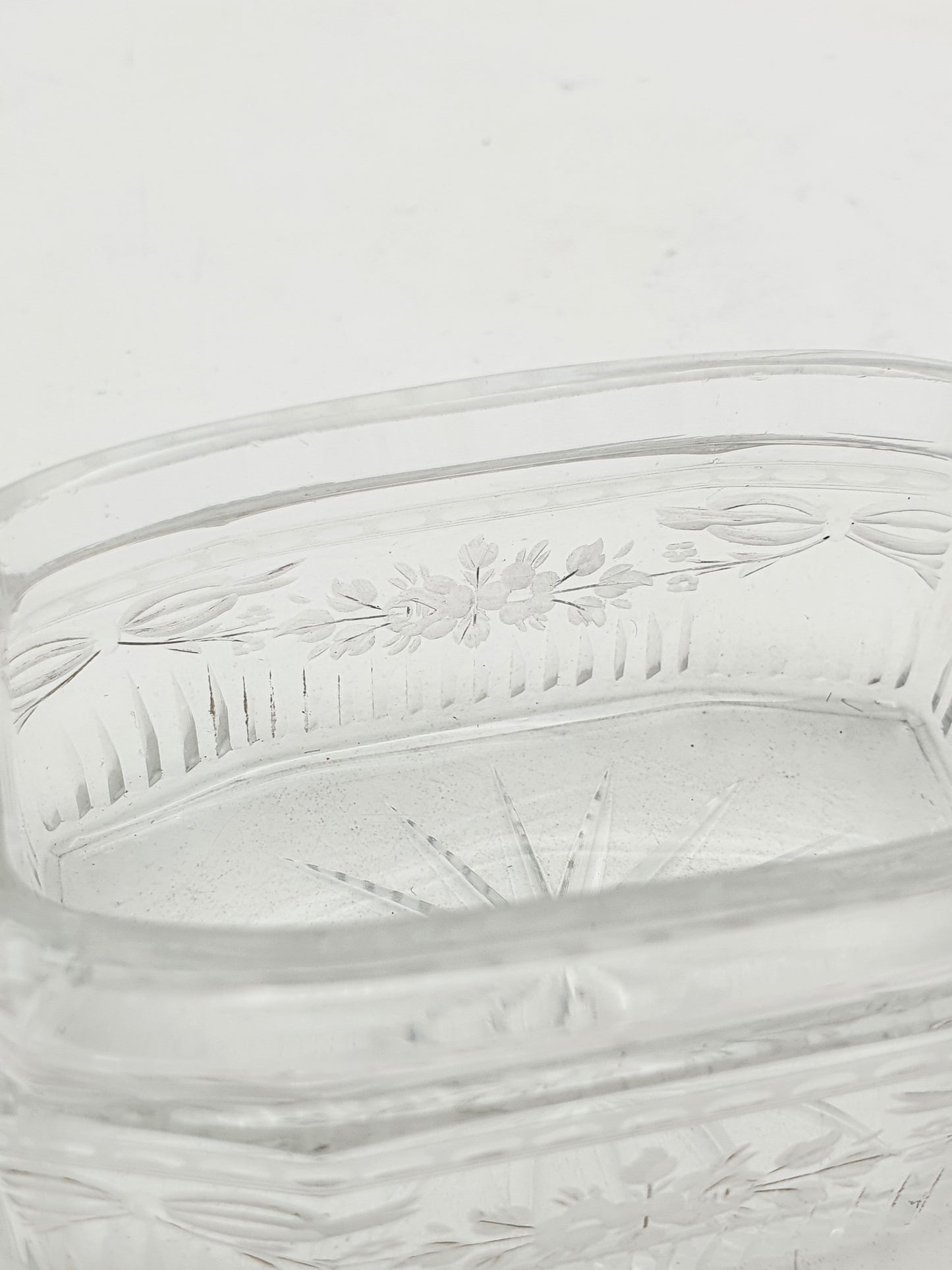 Art Deco Sterling Silver & Guilloché Enamel and Etched Glass Jar – London, 1929