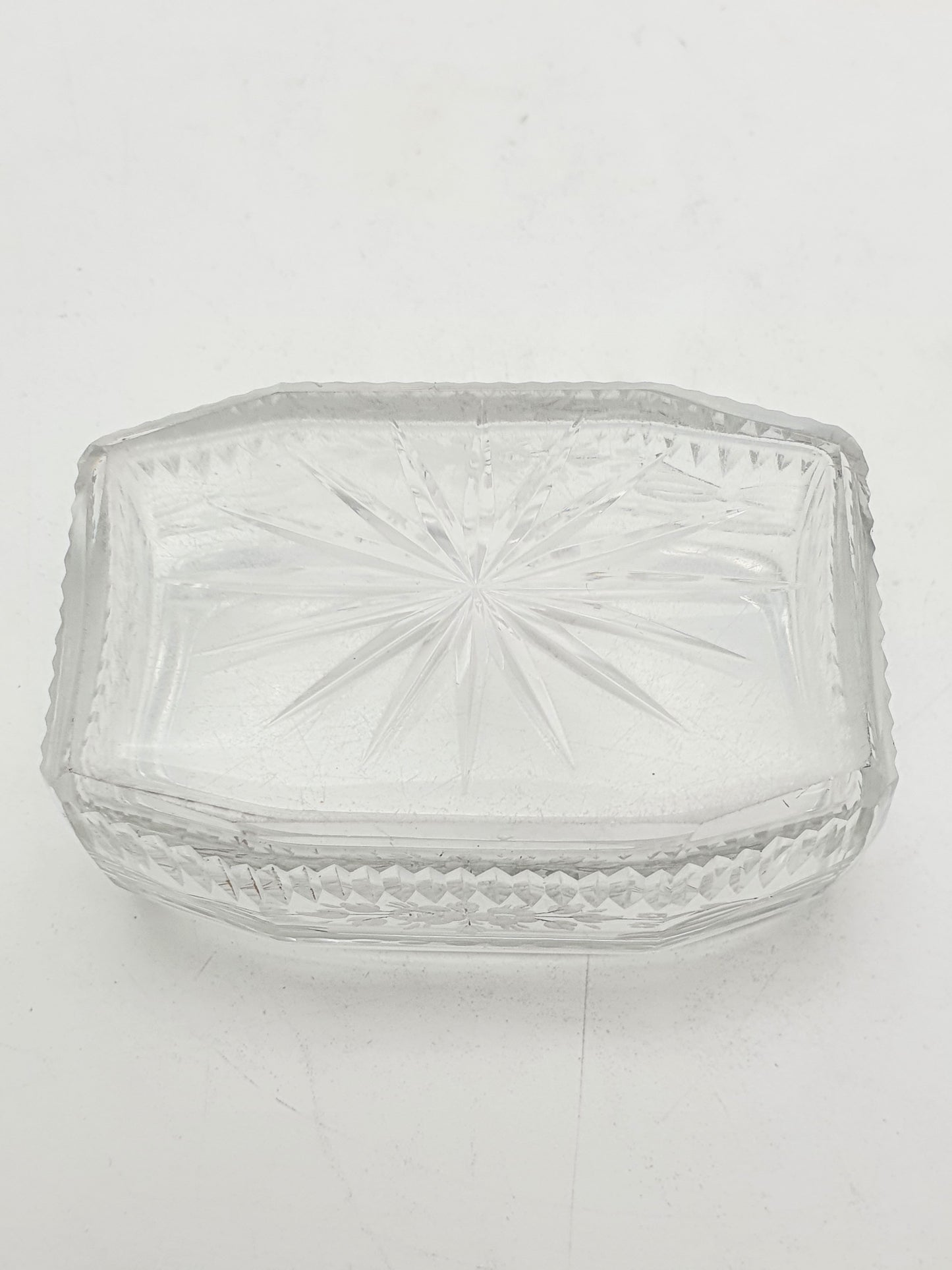 Art Deco Sterling Silver & Guilloché Enamel and Etched Glass Jar – London, 1929