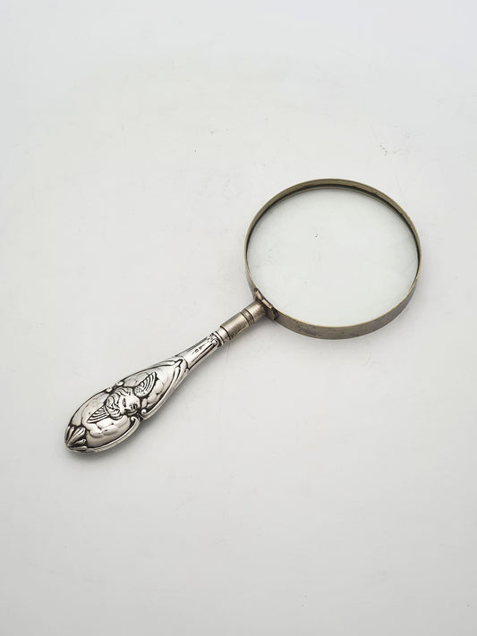 Lovely Antique Edwardian Sterling Silver Handled Magnifying Glass – 1904