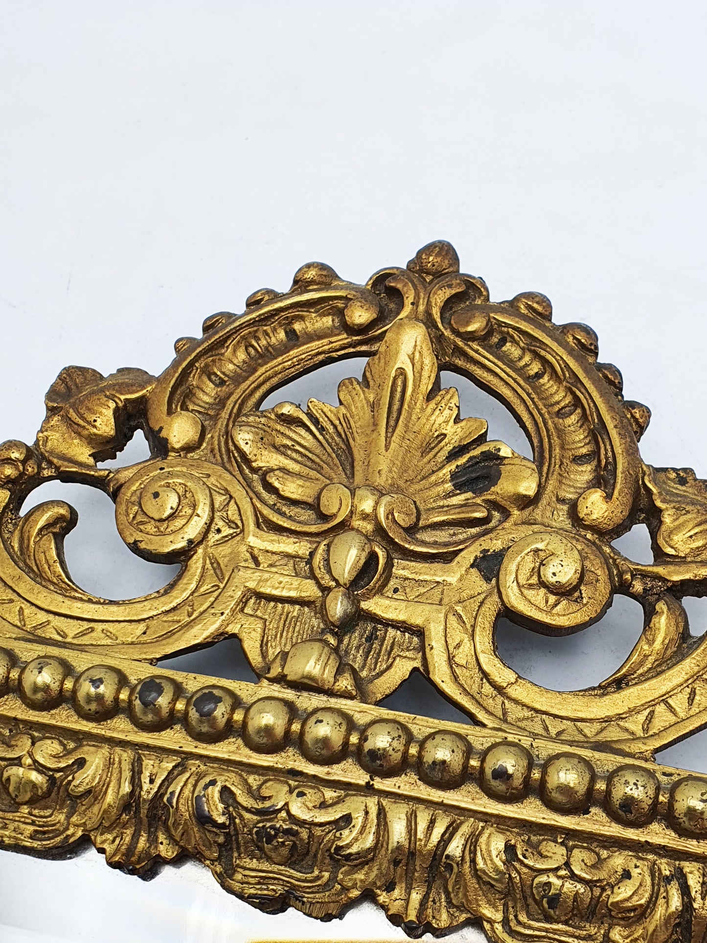 Pair of French Grand Tour Gilt Bronze Wall Mirrors with Mythological Masks – circa 1870