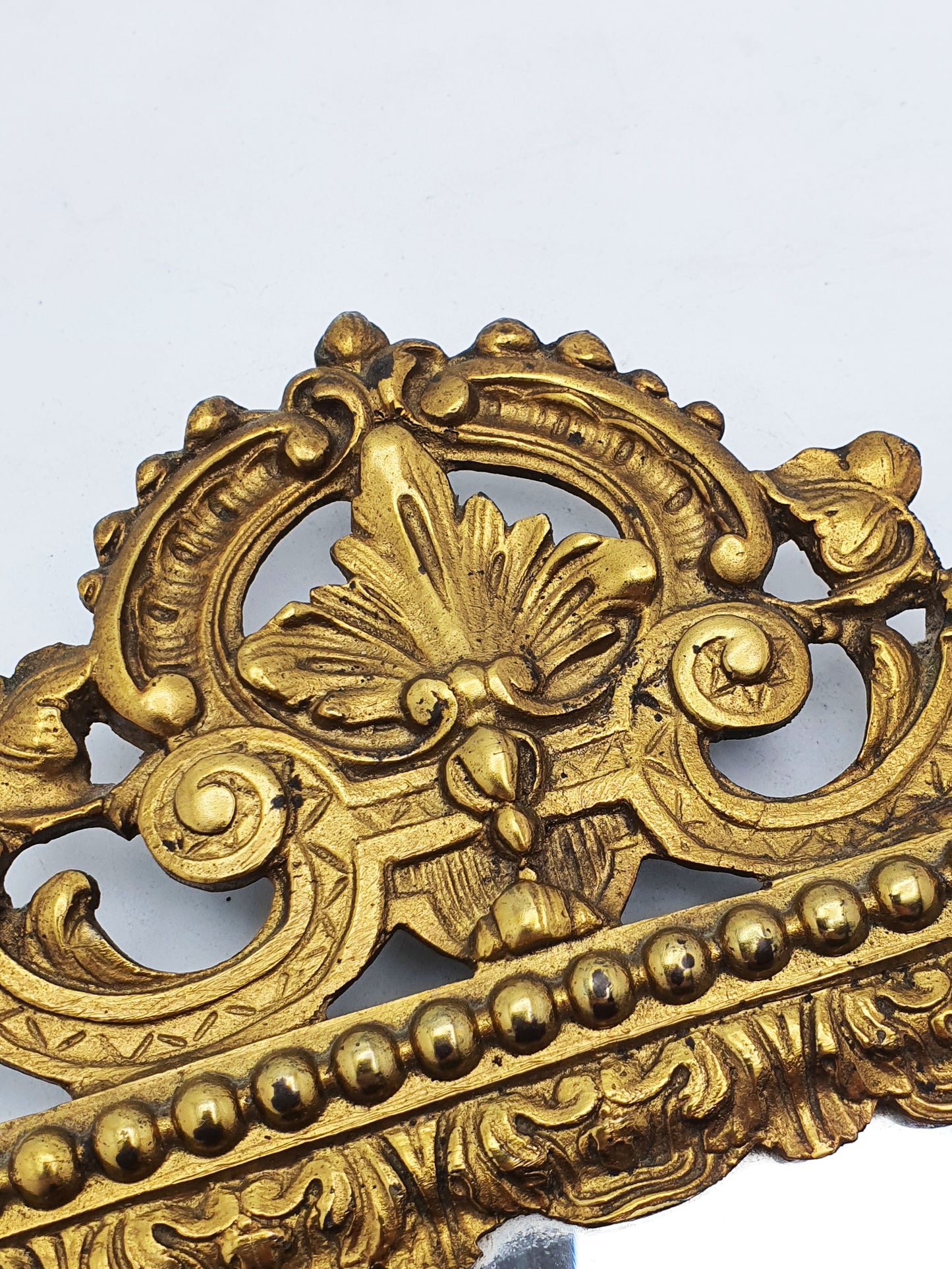Pair of French Grand Tour Gilt Bronze Wall Mirrors with Mythological Masks – circa 1870