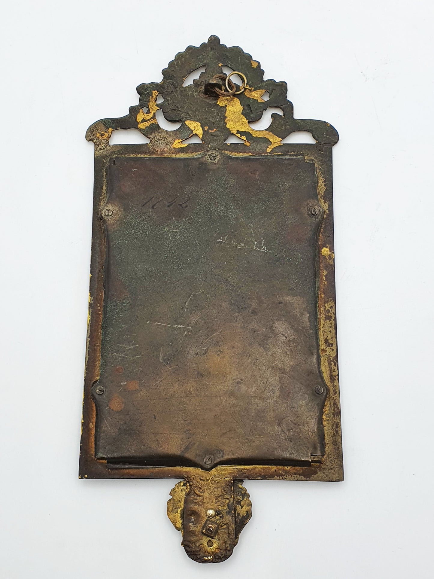 Pair of French Grand Tour Gilt Bronze Wall Mirrors with Mythological Masks – circa 1870