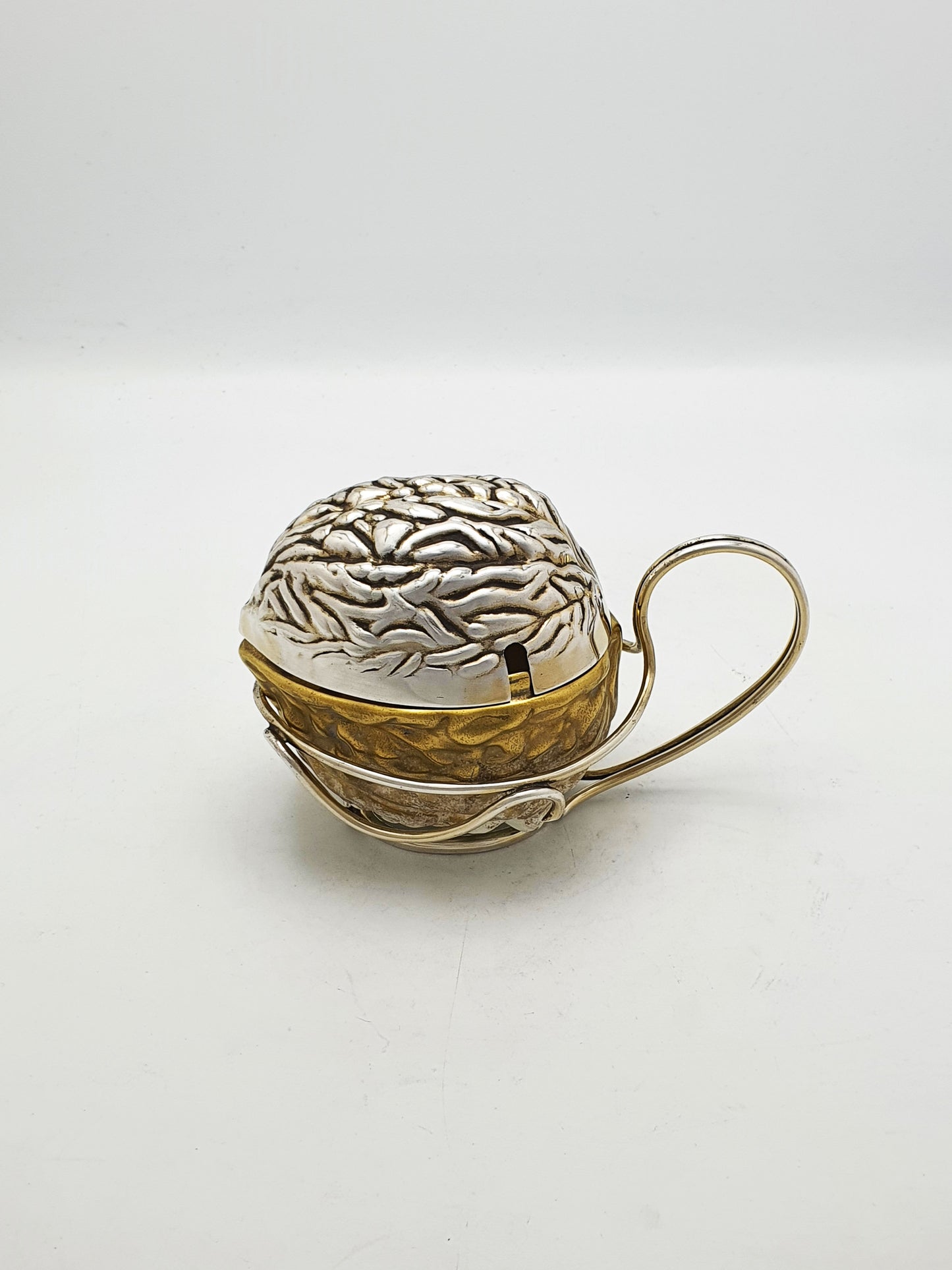 Rare Antique Victorian Walnut Sauce Holder with Wirework Stand – circa 1890