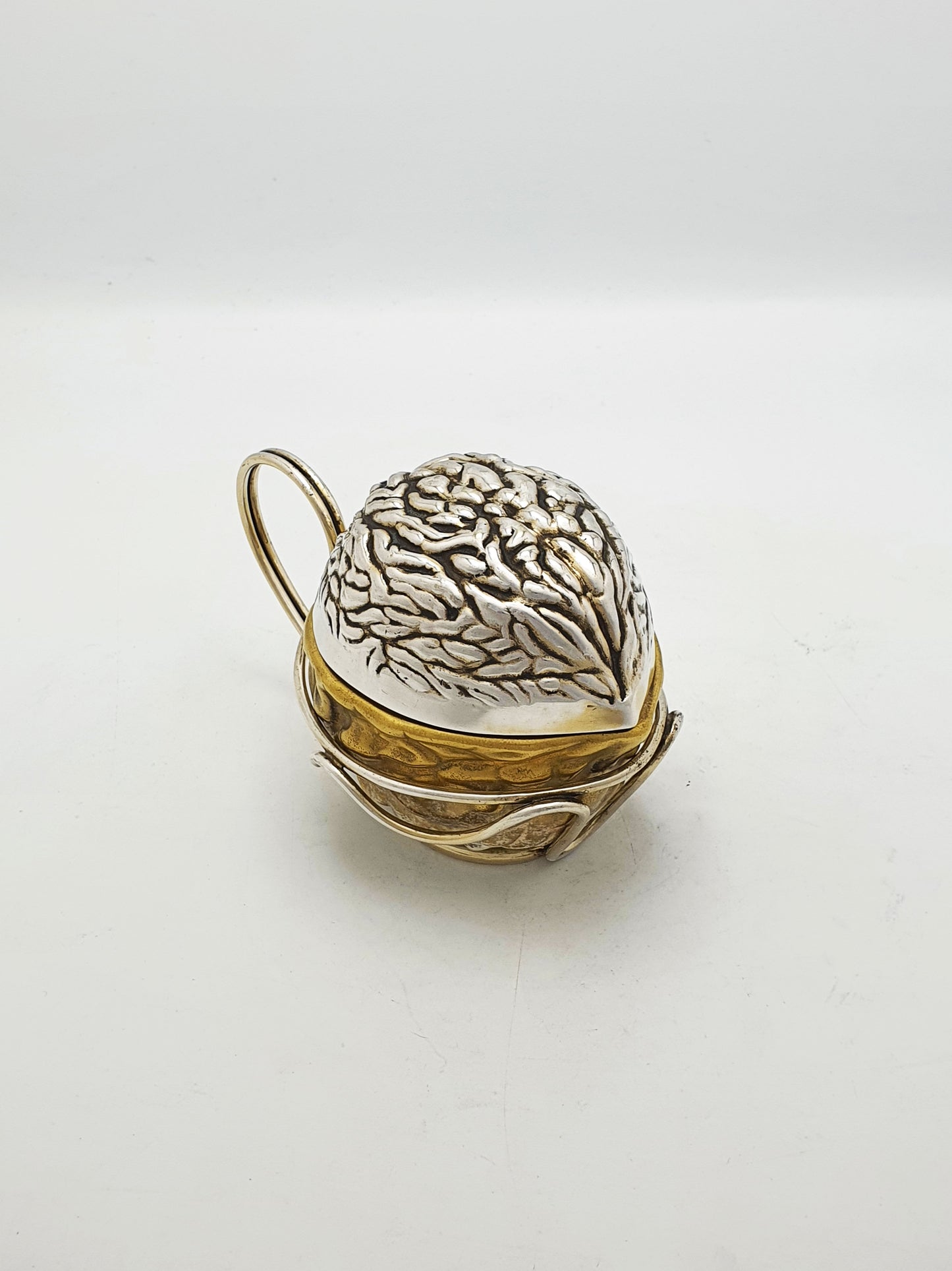 Rare Antique Victorian Walnut Sauce Holder with Wirework Stand – circa 1890