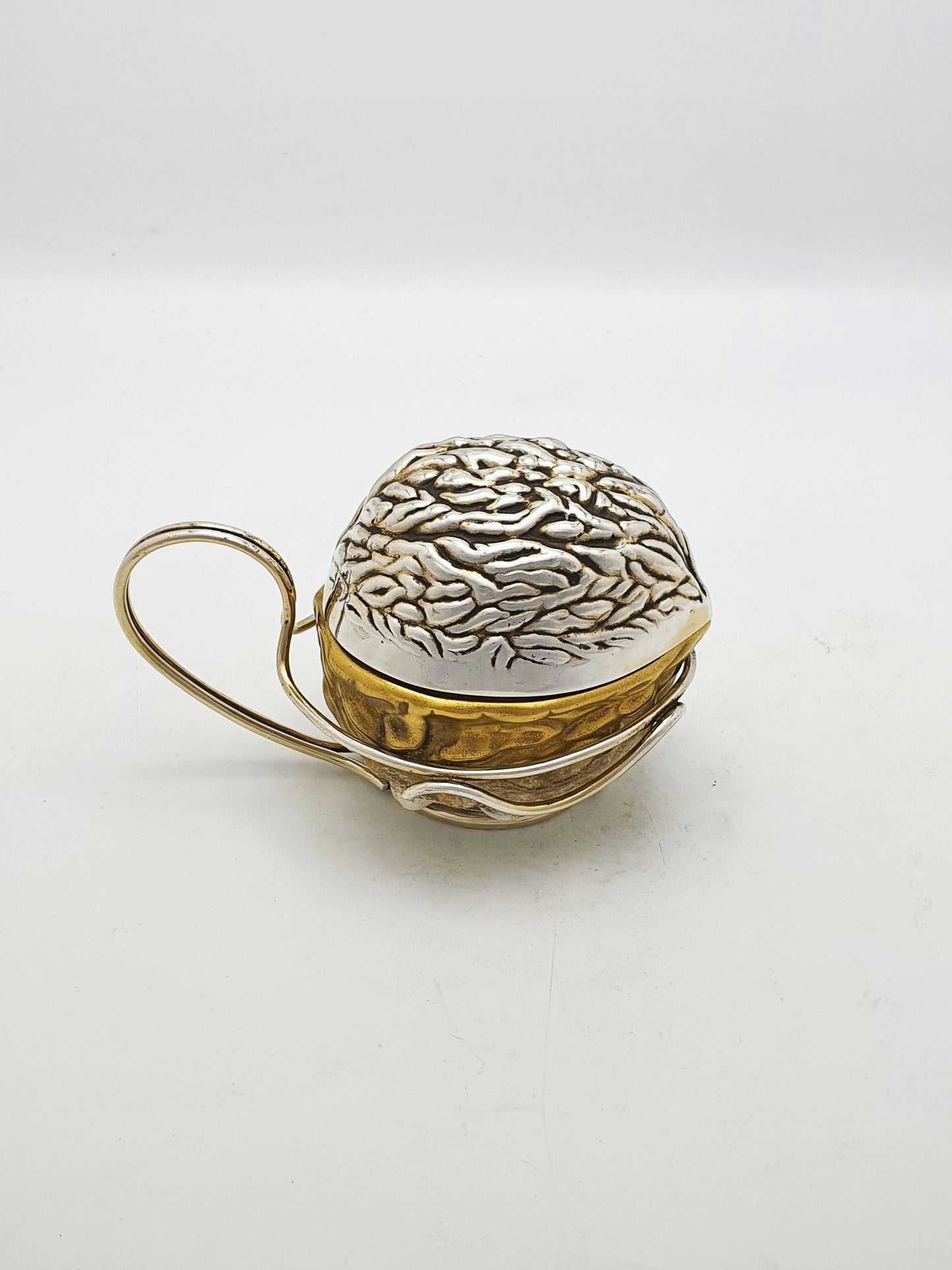 Rare Antique Victorian Walnut Sauce Holder with Wirework Stand – circa 1890