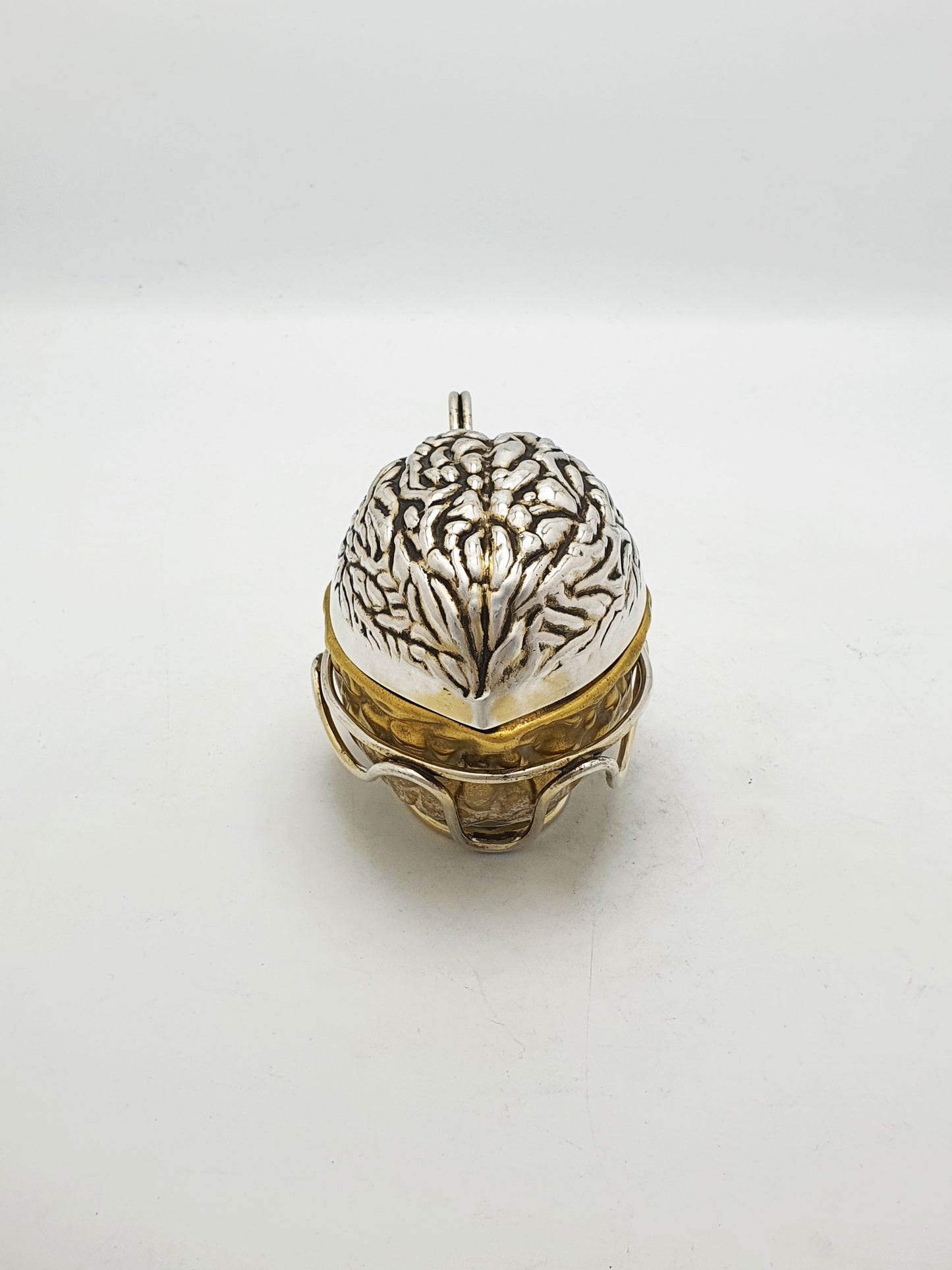 Rare Antique Victorian Walnut Sauce Holder with Wirework Stand – circa 1890