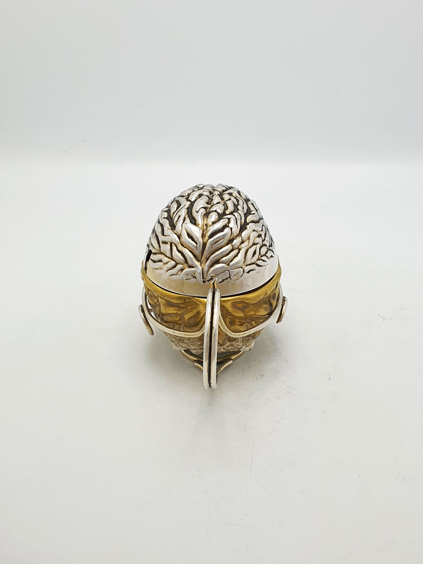 Rare Antique Victorian Walnut Sauce Holder with Wirework Stand – circa 1890