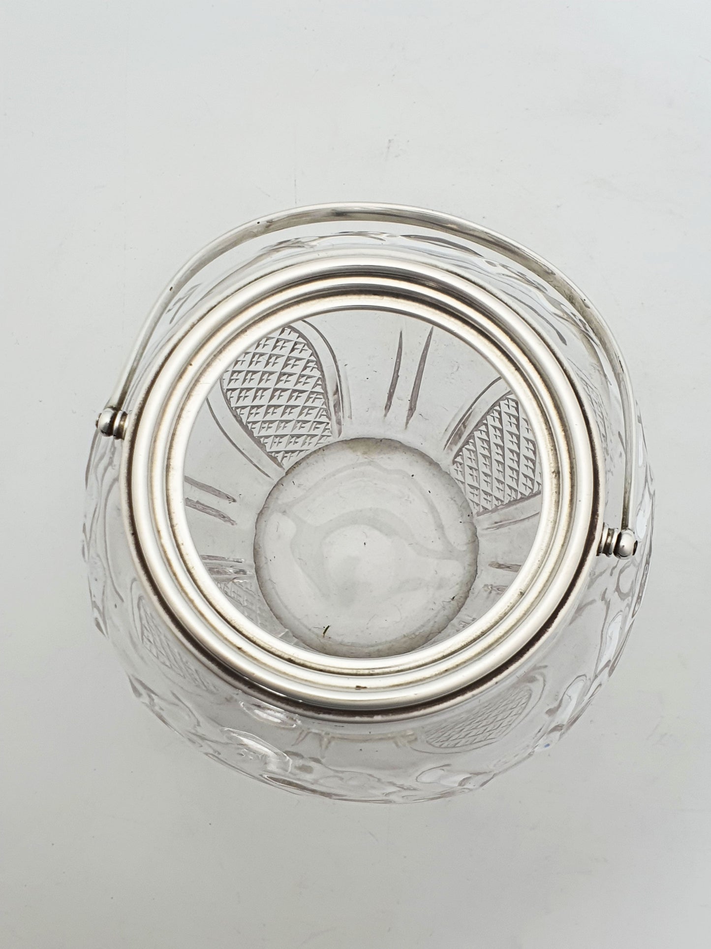 Antique Cut Glass and Sterling Silver Biscuit Barrel - 1896