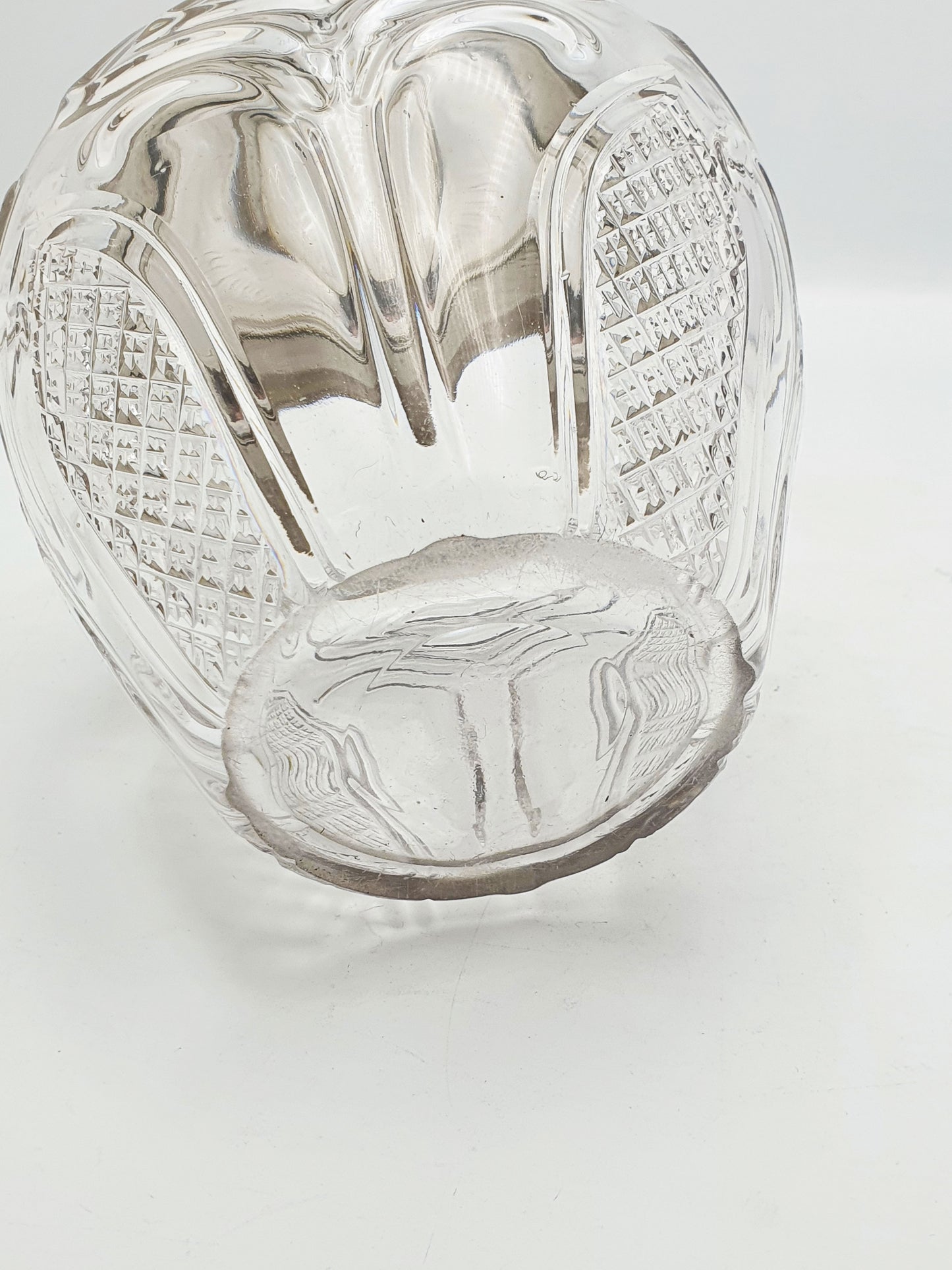 Antique Cut Glass and Sterling Silver Biscuit Barrel - 1896