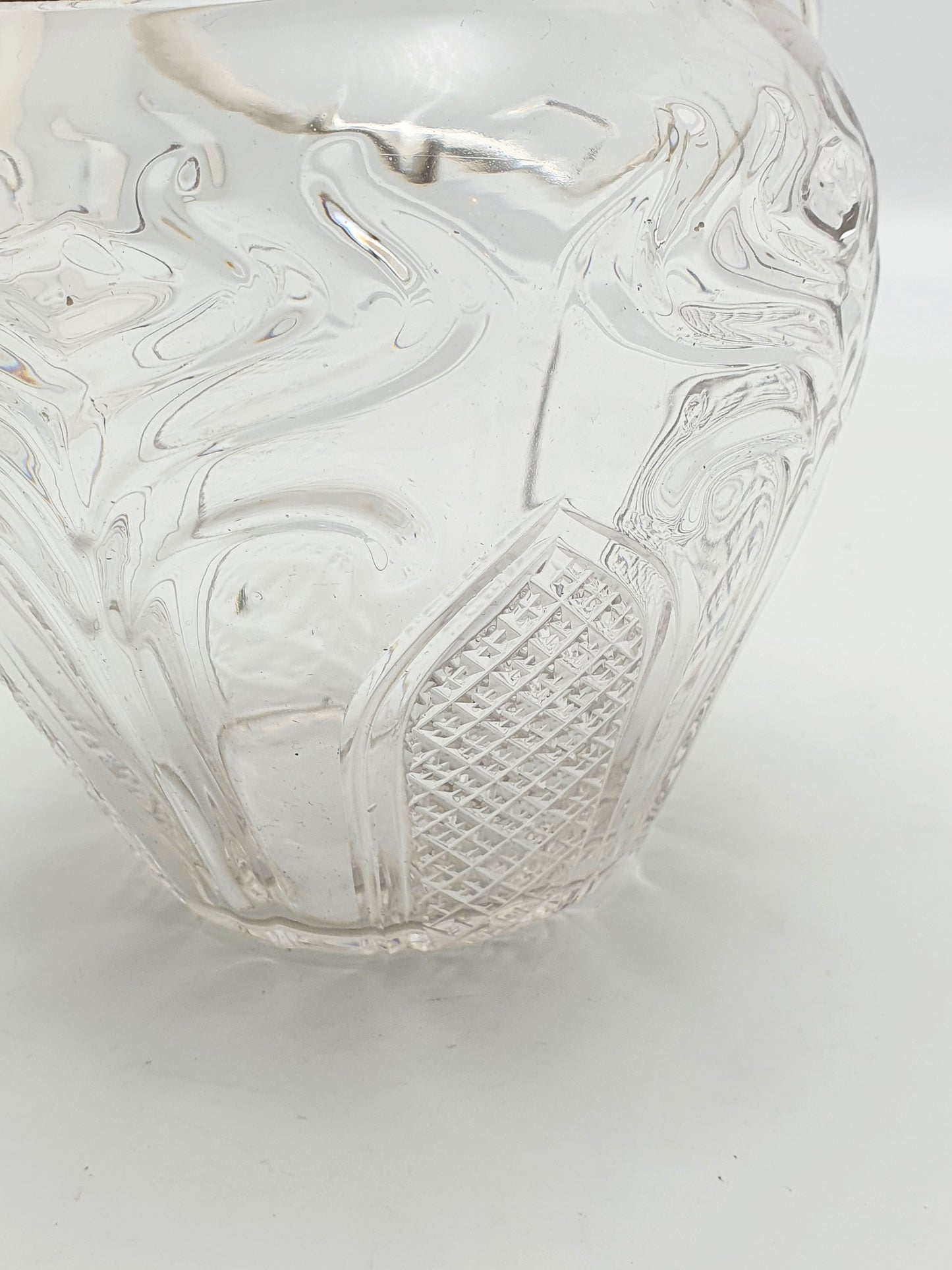 Antique Cut Glass and Sterling Silver Biscuit Barrel - 1896