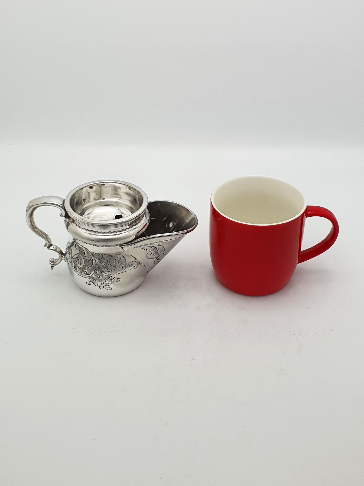 Antique Victorian Silver-Plated Shaving Mug with Removable Soap Tray – circa 1880