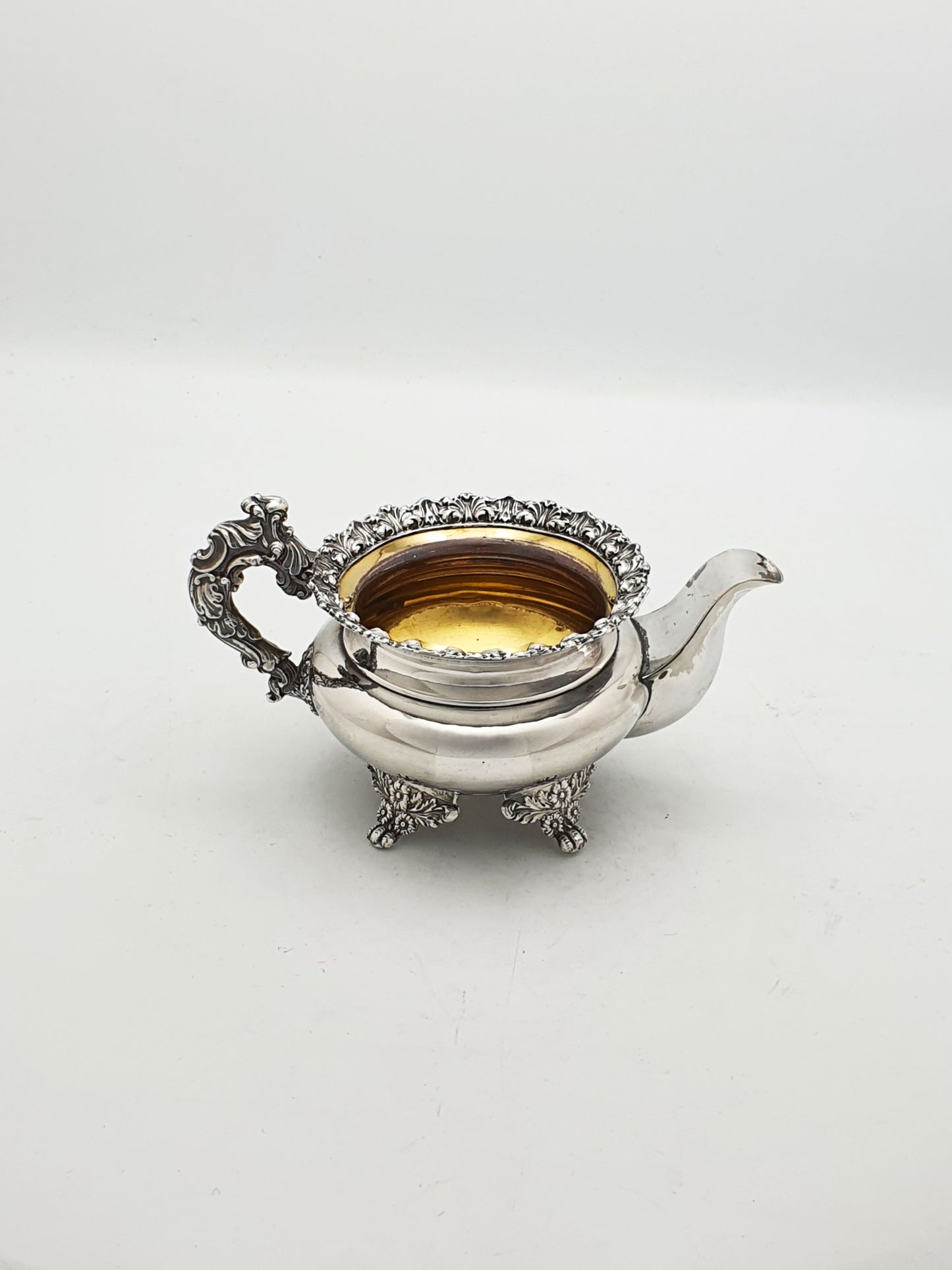 Nice Antique Georgian Sheffield Plated Sugar Bowl & Cream Jug – circa 1820