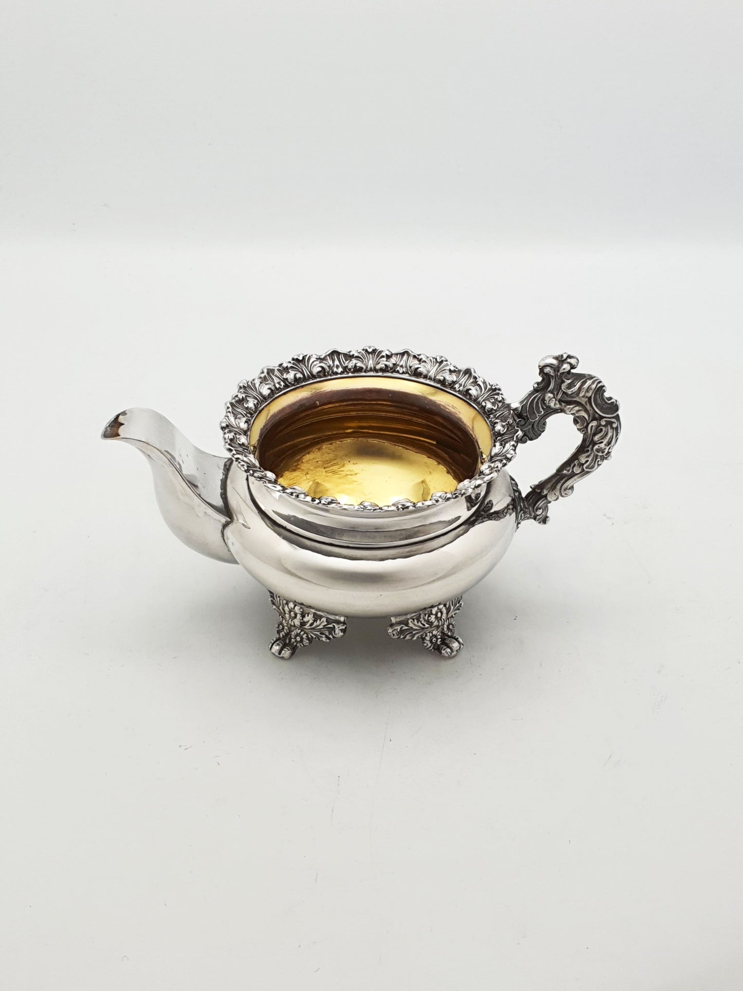 Nice Antique Georgian Sheffield Plated Sugar Bowl & Cream Jug – circa 1820