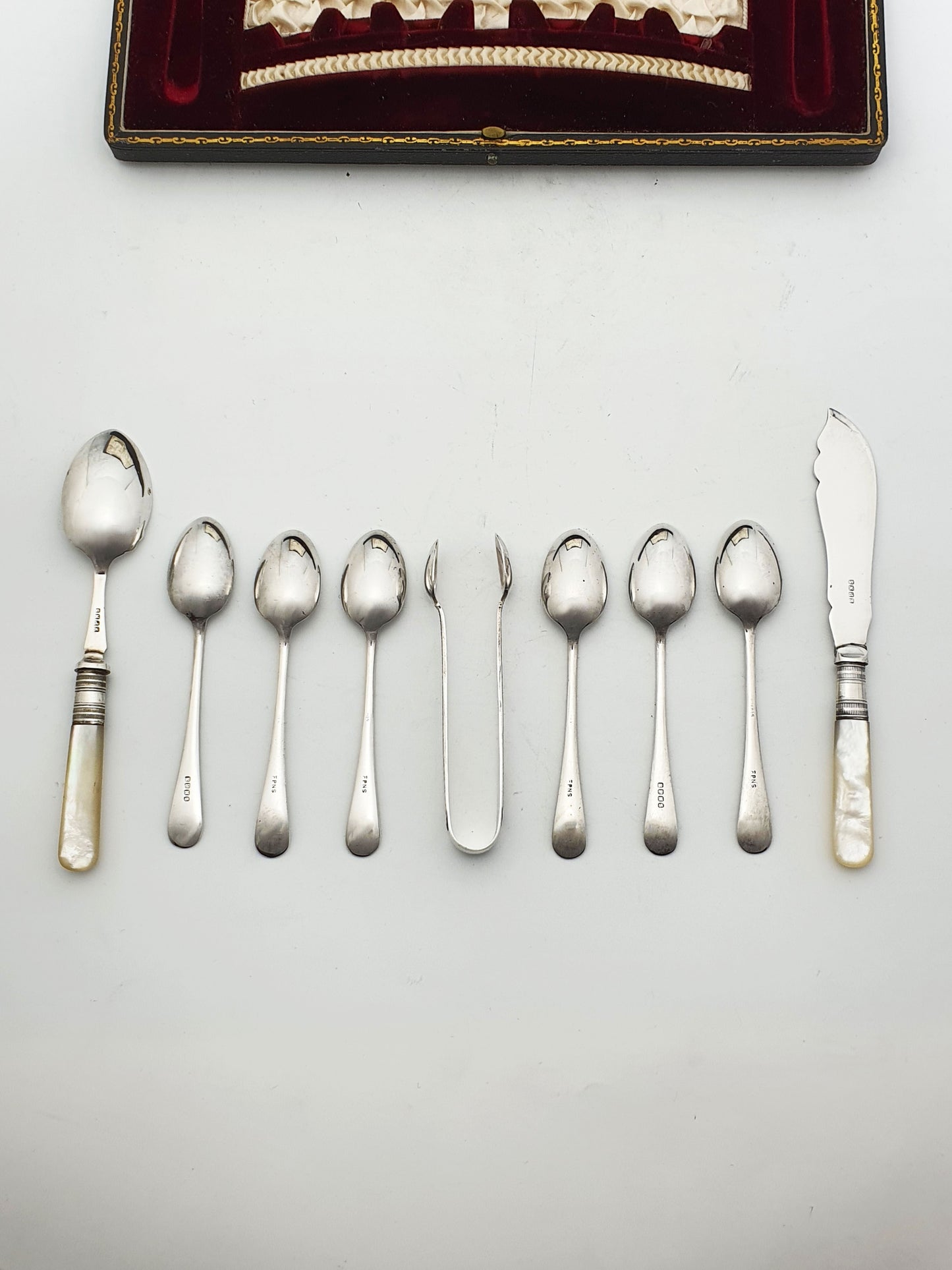 Antique Edwardian Silver-Plated & Mother-of-Pearl Tea Service Set – circa 1905