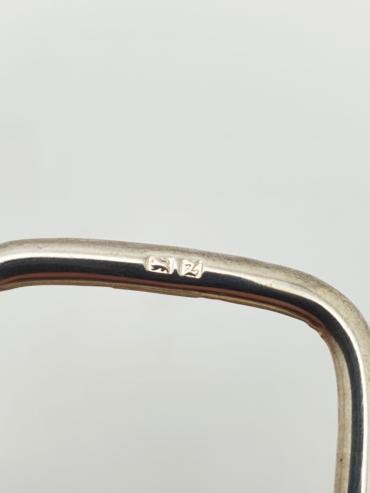 Pair of Antique Victorian Sterling Silver Fox & Gate Menu Holders - 1899