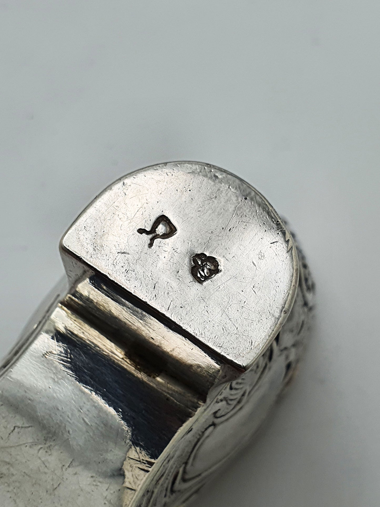 Unusual Antique Victorian Sterling Silver Shoe Shaped Box - 1900