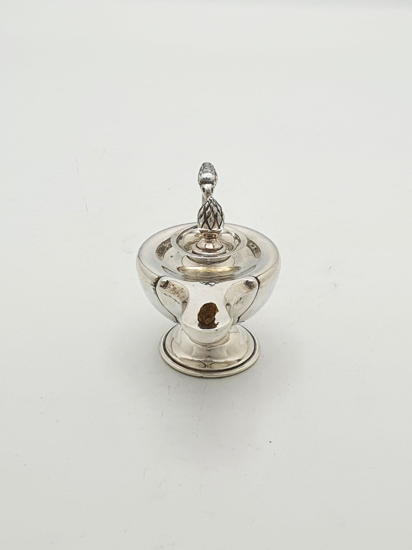 Antique Sterling Silver Table Lighter in the Form of a Classical Oil Lamp - 1924
