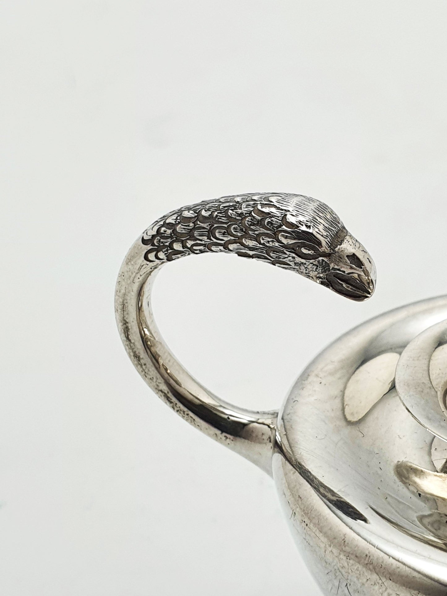 Antique Sterling Silver Table Lighter in the Form of a Classical Oil Lamp - 1924