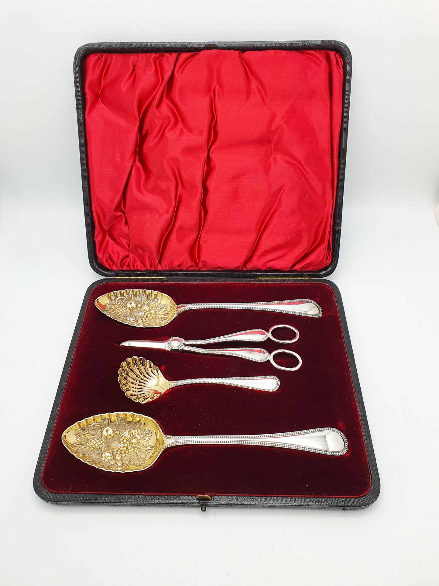Nice Antique Victorian Silver Plate Fruit Serving Set – circa 1890