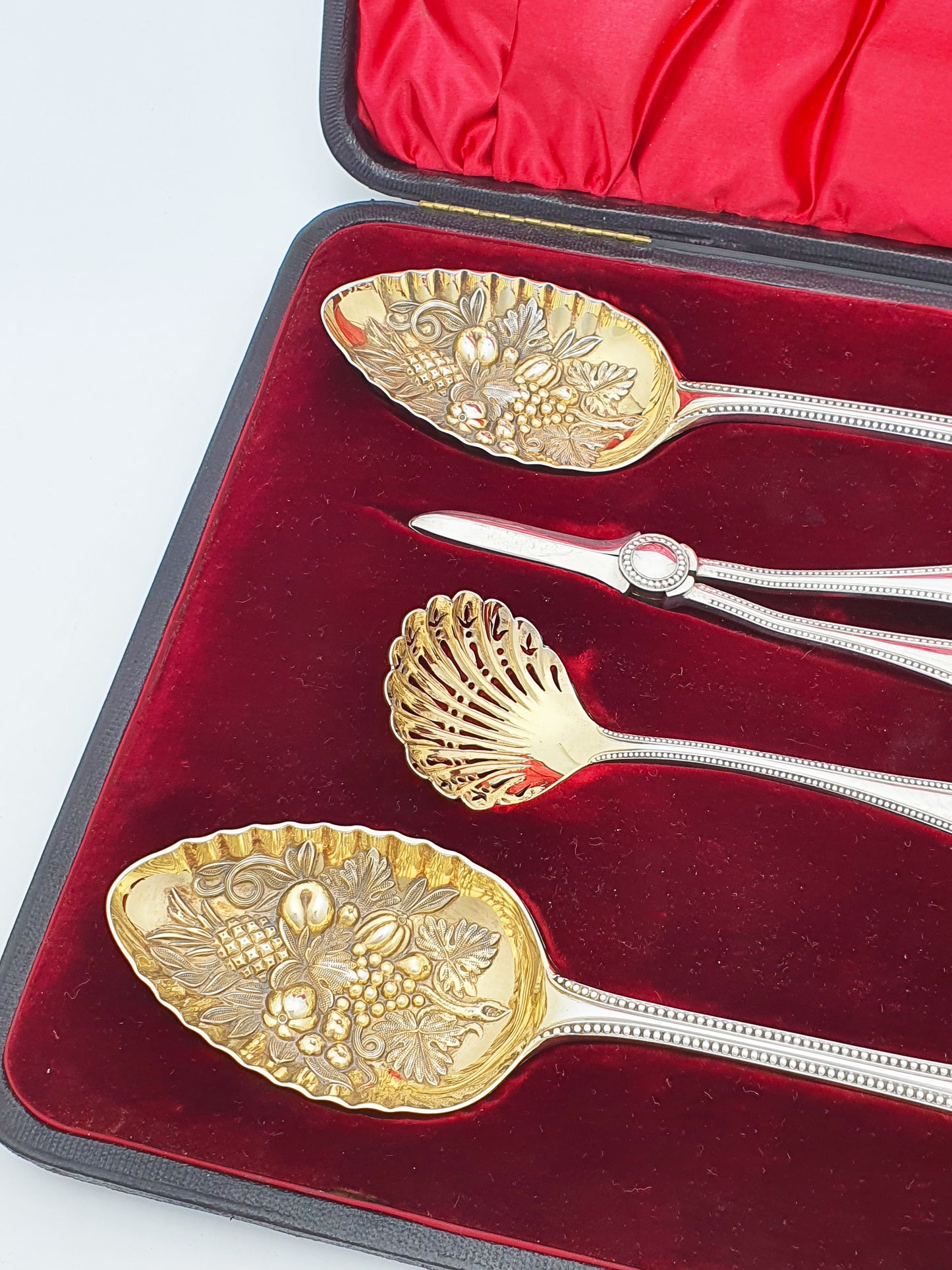 Nice Antique Victorian Silver Plate Fruit Serving Set – circa 1890