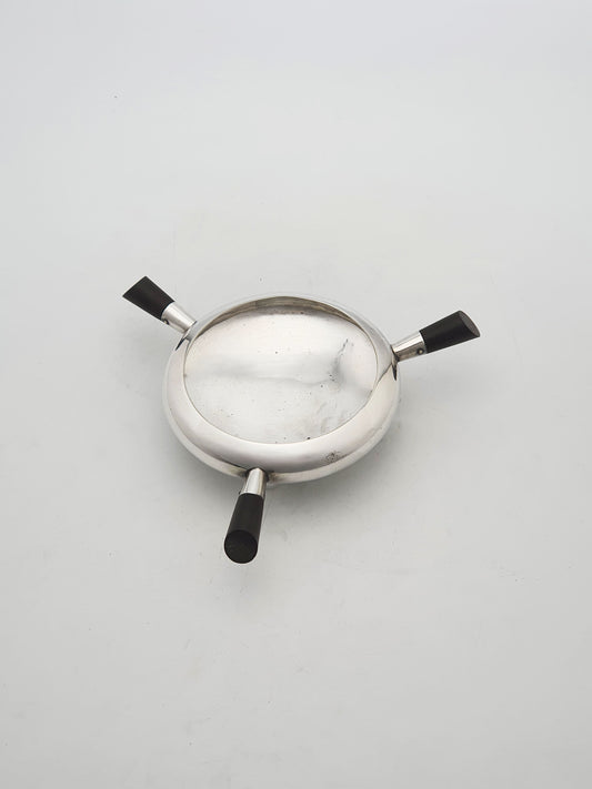 Unusual Antique Victorian Silver Plate Christopher Dresser Style Ashtray - 1893