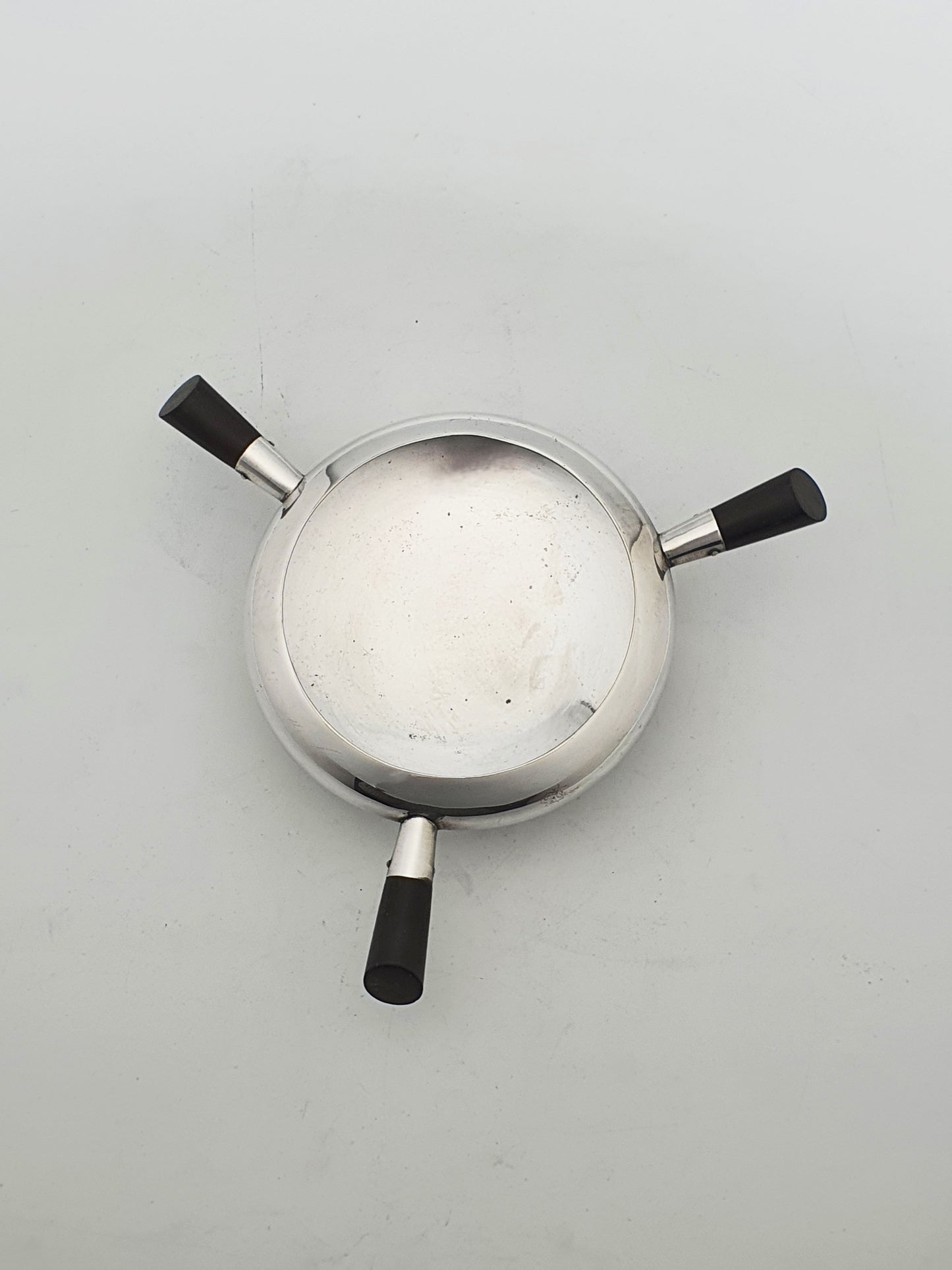 Unusual Antique Victorian Silver Plate Christopher Dresser Style Ashtray - 1893