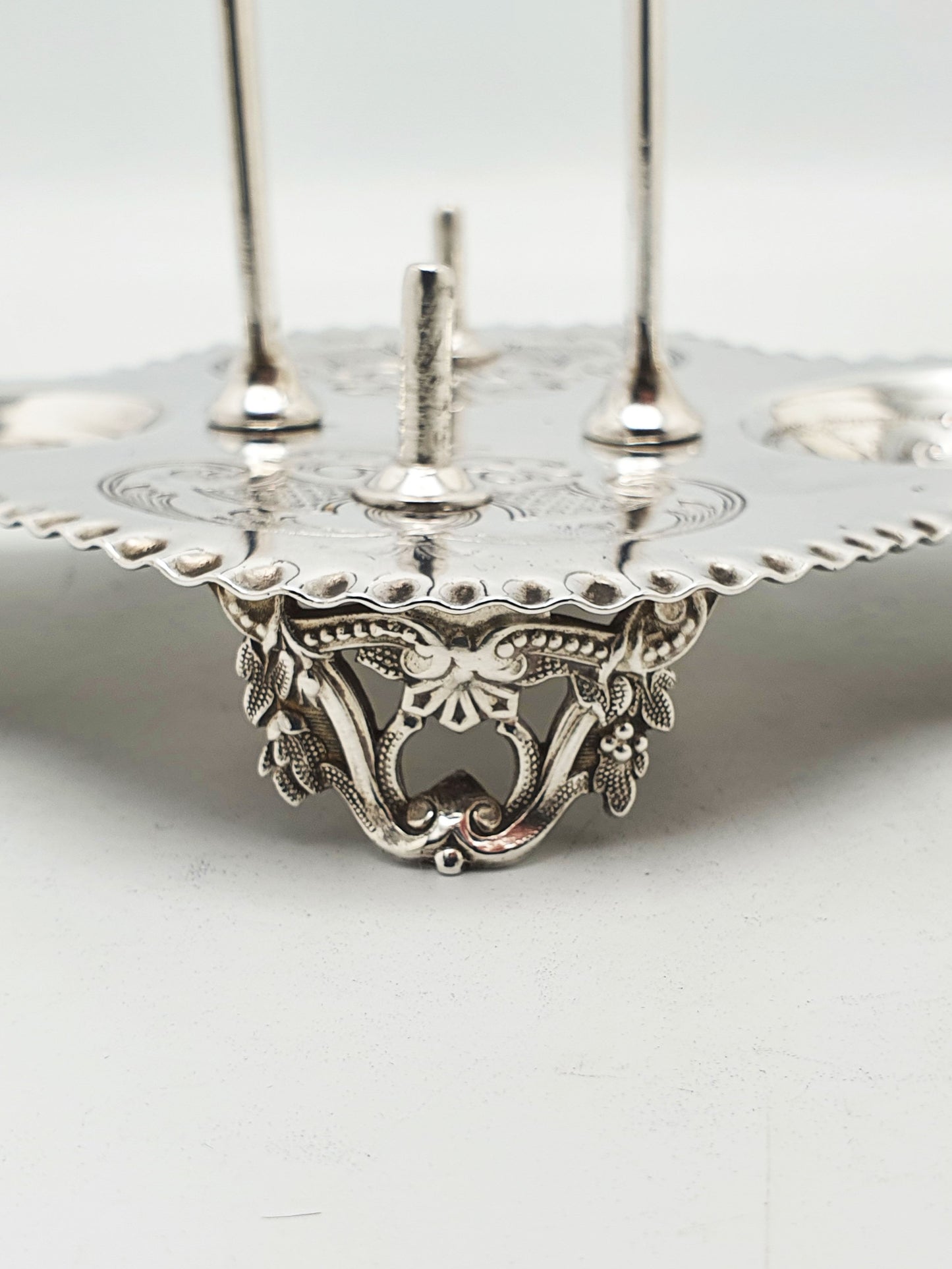 Antique Victorian Silver Plated Twin Egg Cup Cruet Set – circa 1890