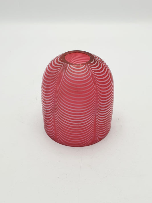 Gorgeous Victorian Cranberry Opaline Glass Lampshade – circa 1890