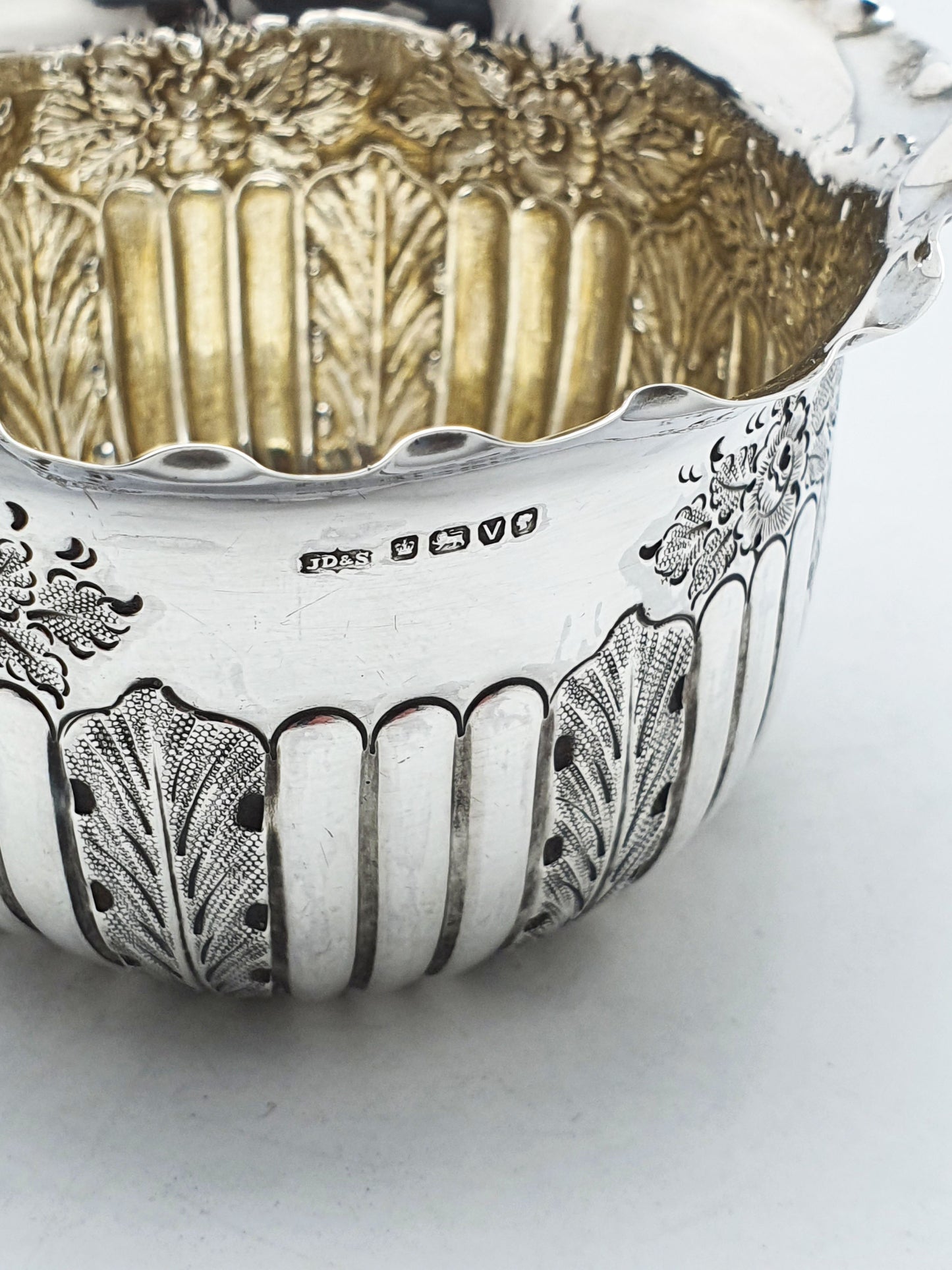 Small Antique Victorian Sterling Silver Bowl - 1888