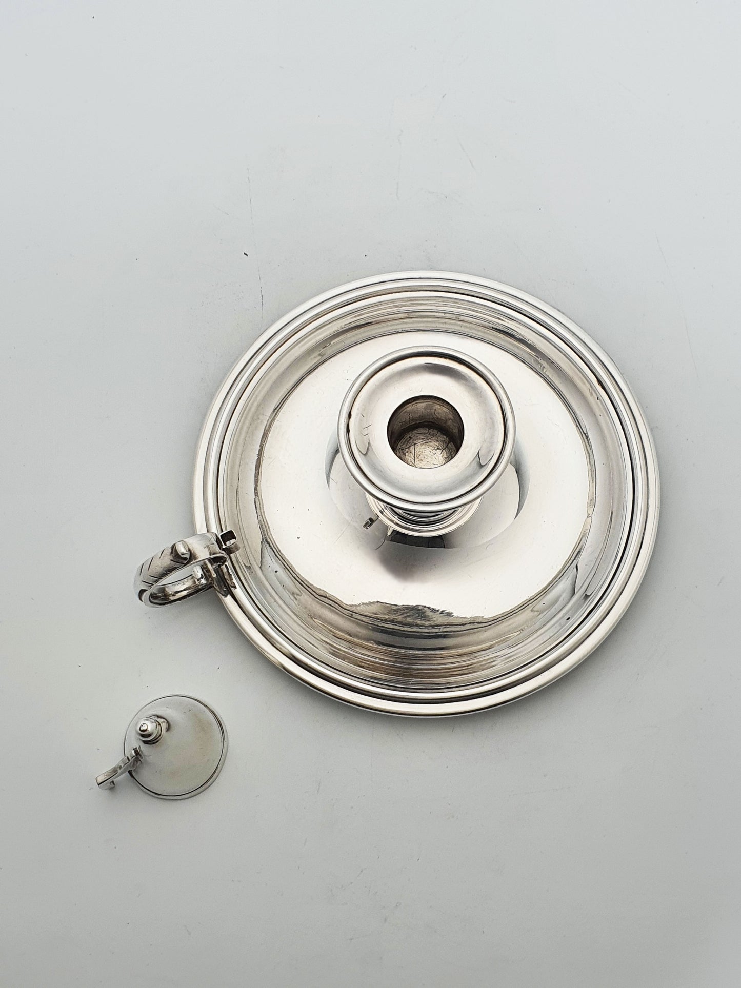 Antique Edwardian Silver Plated Chamberstick with Snuffer – circa 1905