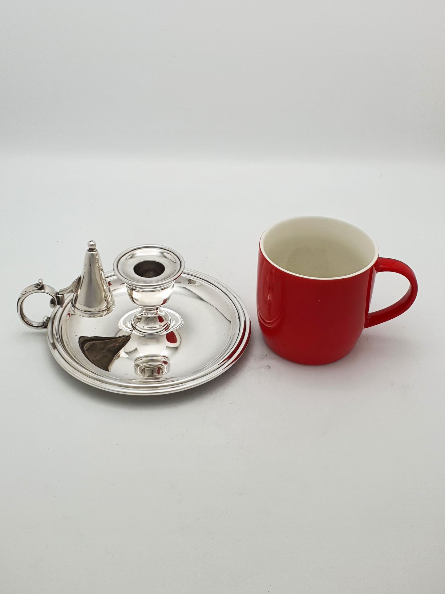 Antique Edwardian Silver Plated Chamberstick with Snuffer – circa 1905