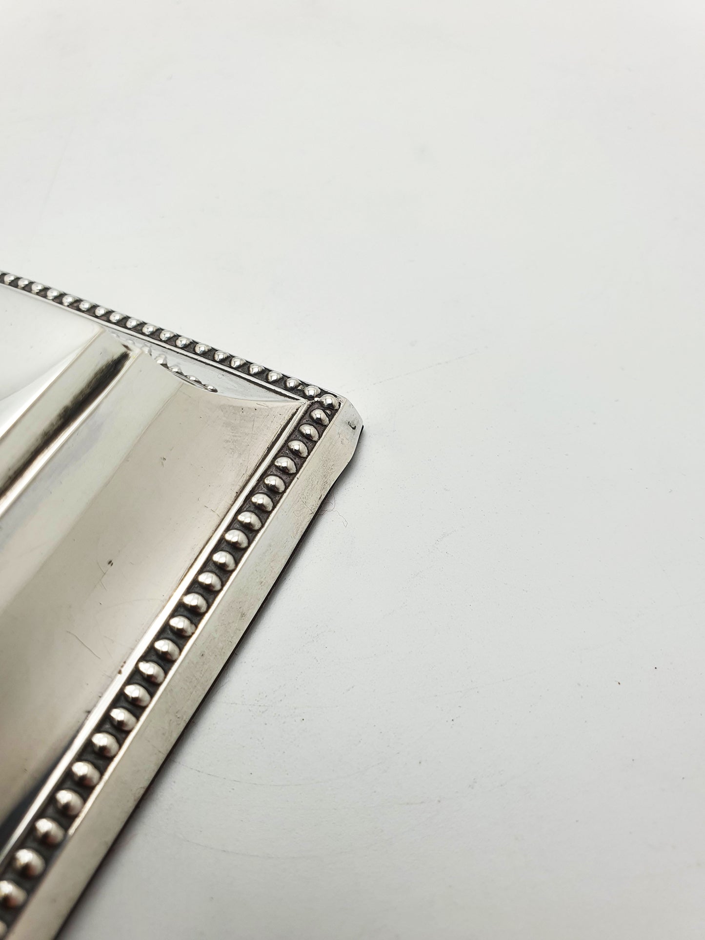 Antique Victorian Receipt Hook Stand with Sterling Silver Plinth Base - 1898