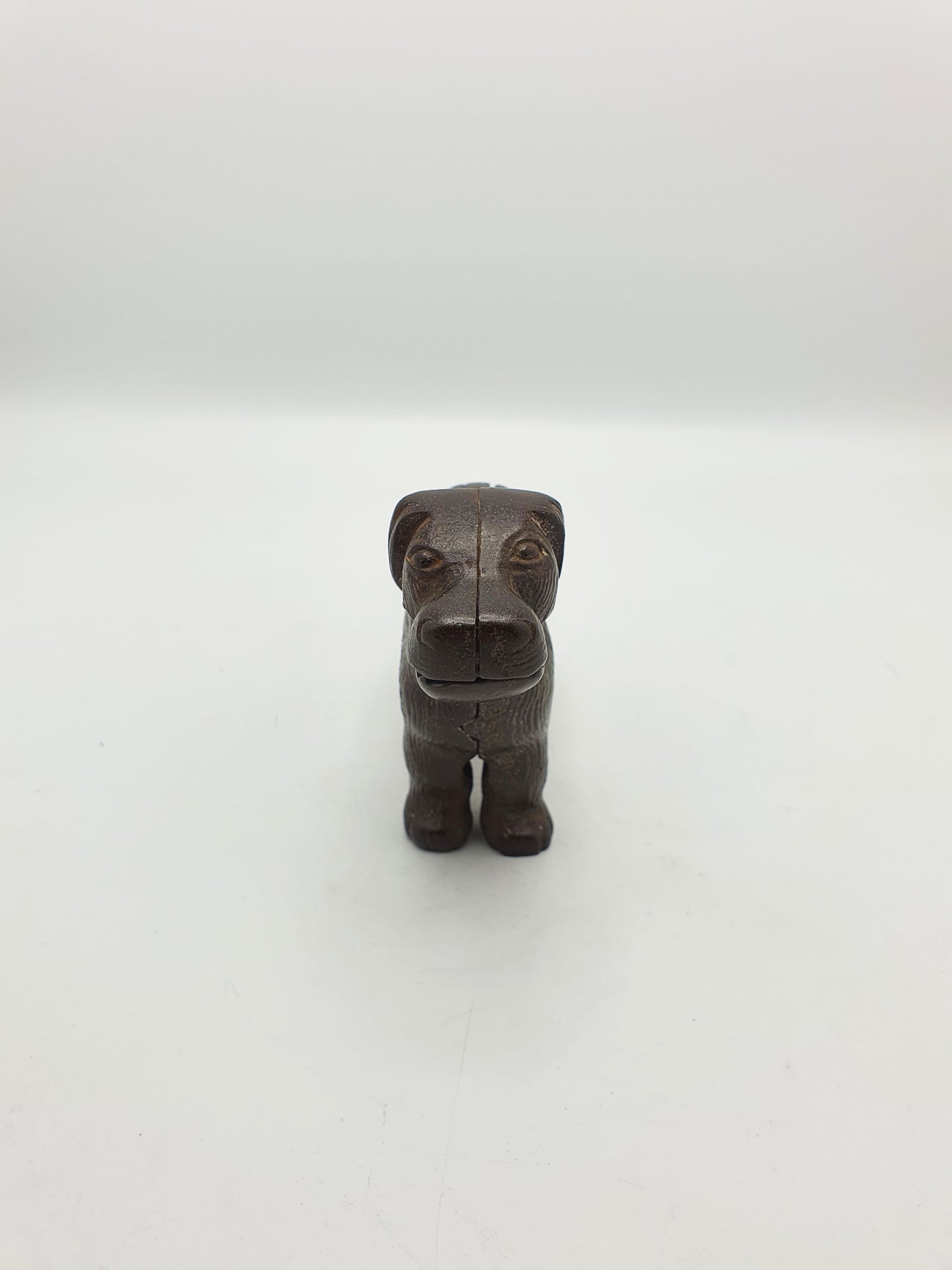 Antique Victorian Cast Iron Dog Nutcracker with Lever Tail Handle - 1896