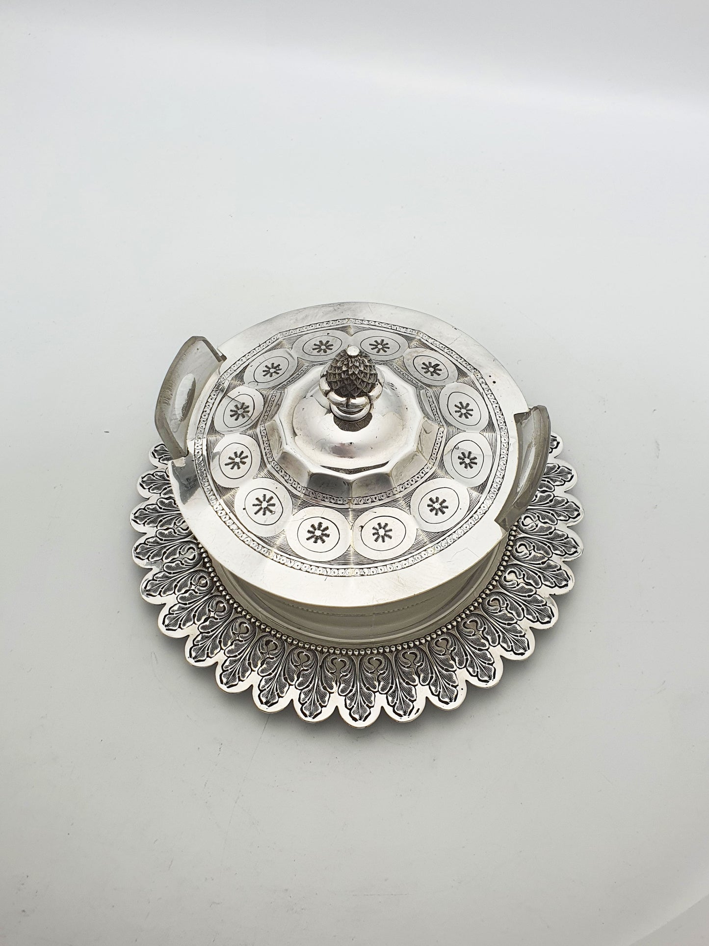 Lovely Antique Victorian Butter Dish with Glass Liner – circa 1880