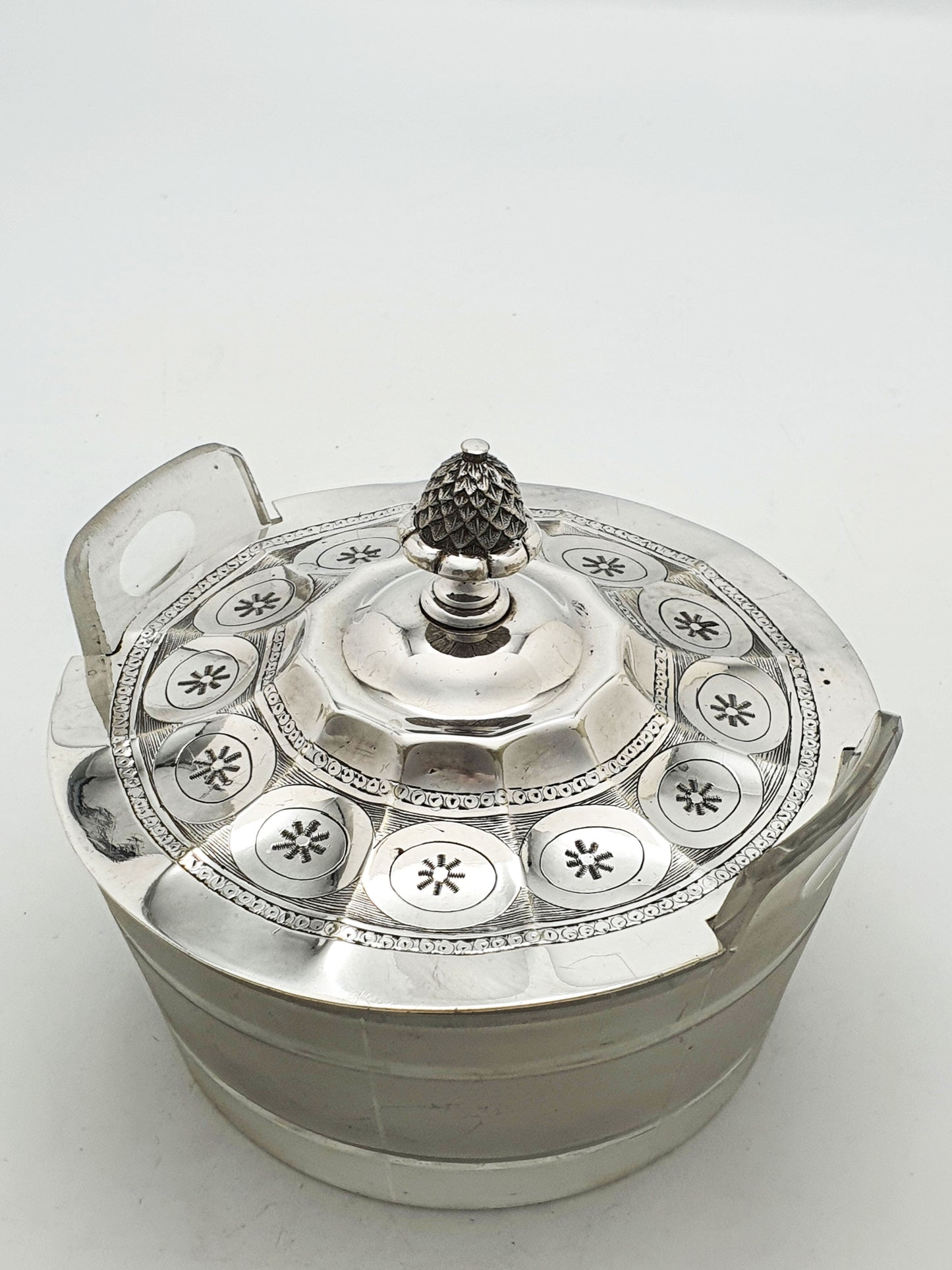 Lovely Antique Victorian Butter Dish with Glass Liner – circa 1880