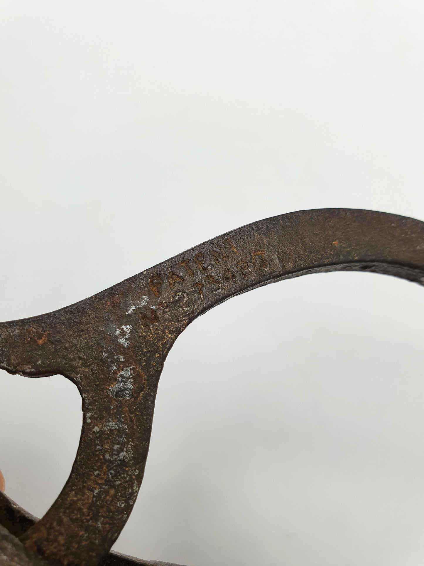 Antique Victorian Cast Iron Dog Nutcracker with Lever Tail Handle - 1896