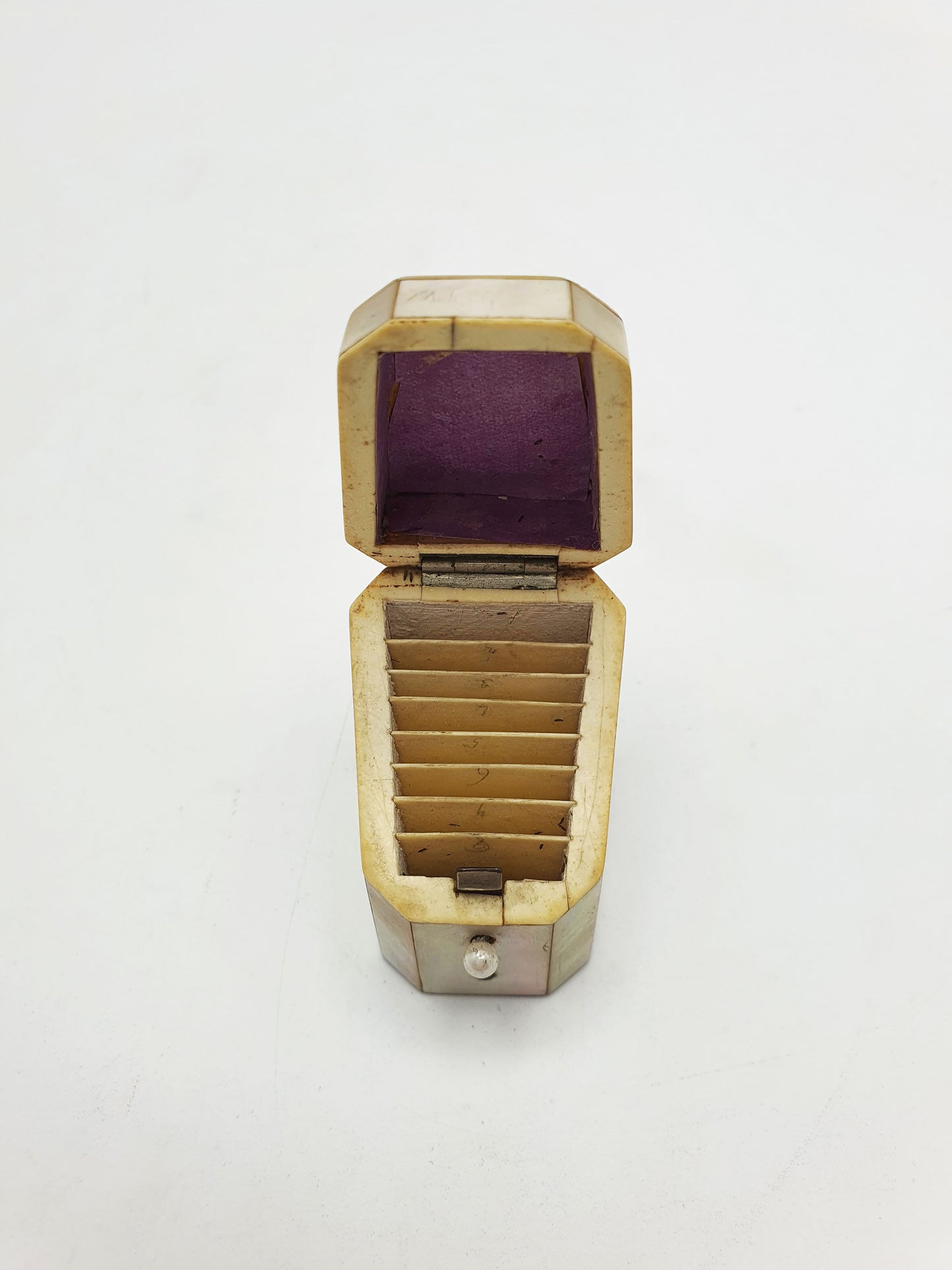 Lovely Antique Victorian Mother-of-Pearl Needle Case – circa 1880