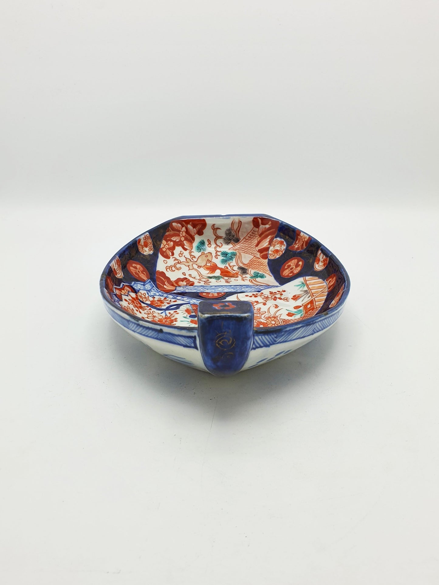 Lovely Antique Japanese Imari Porcelain Boat-Shaped Dish – circa 1900
