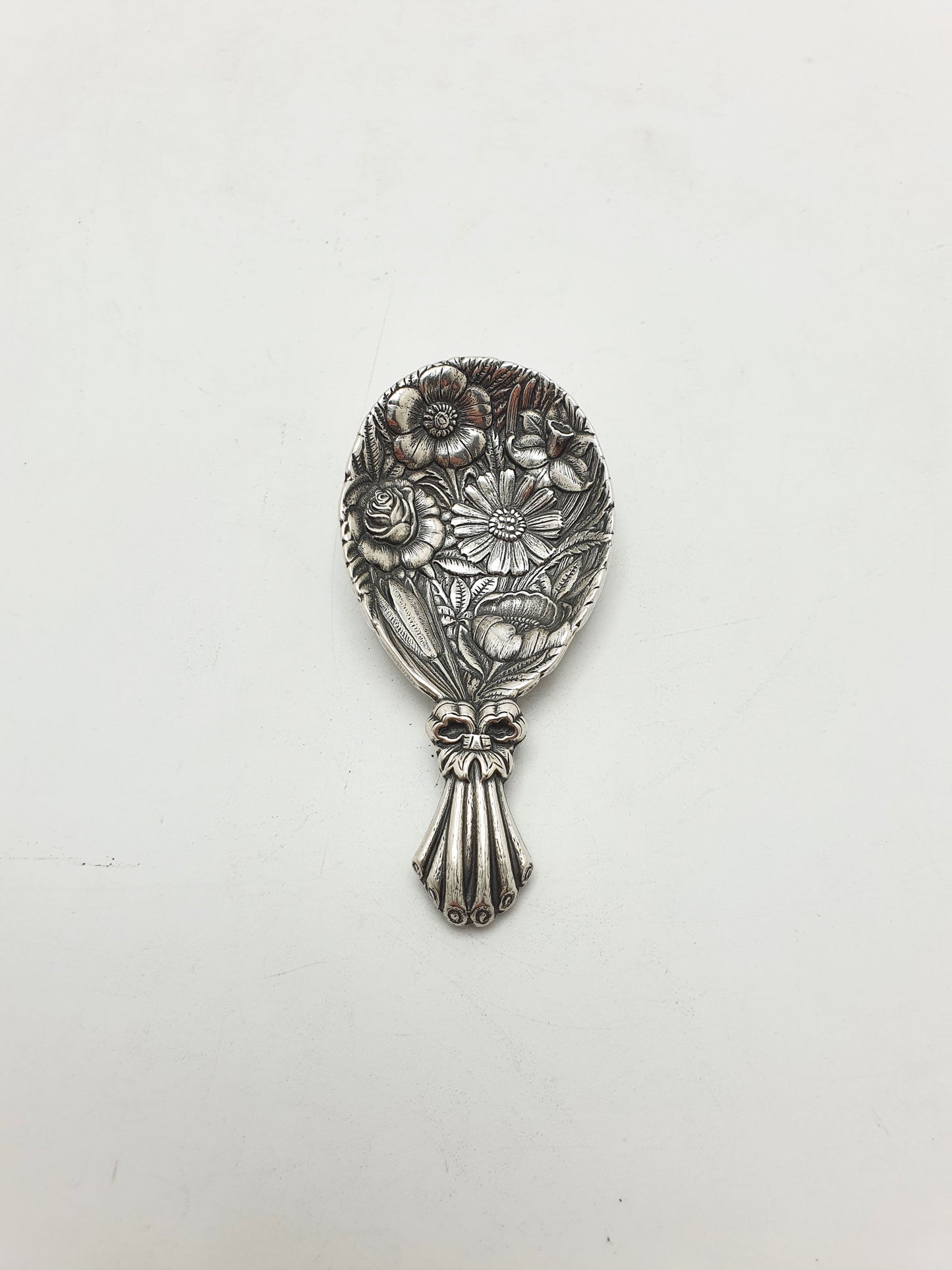 Unusual Gianmaria Buccellati Italian Sterling Silver Floral Caddy Spoon – circa 1960